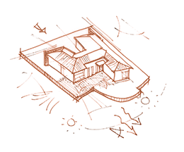 croquis terrain à bâtir - Mise en valeur