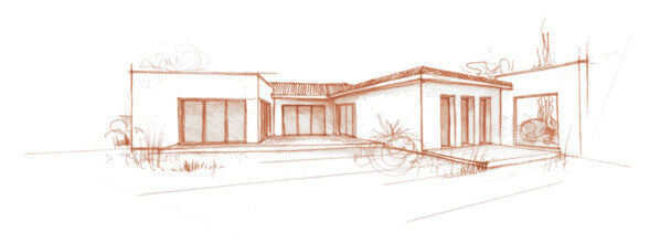 croquis terrain à bâtir - signature compromis de vente