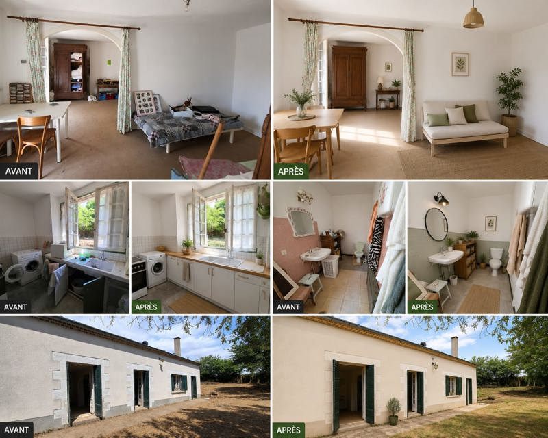 Vente Maison FEUSINES - 2 pièces -60 m² - (36160)