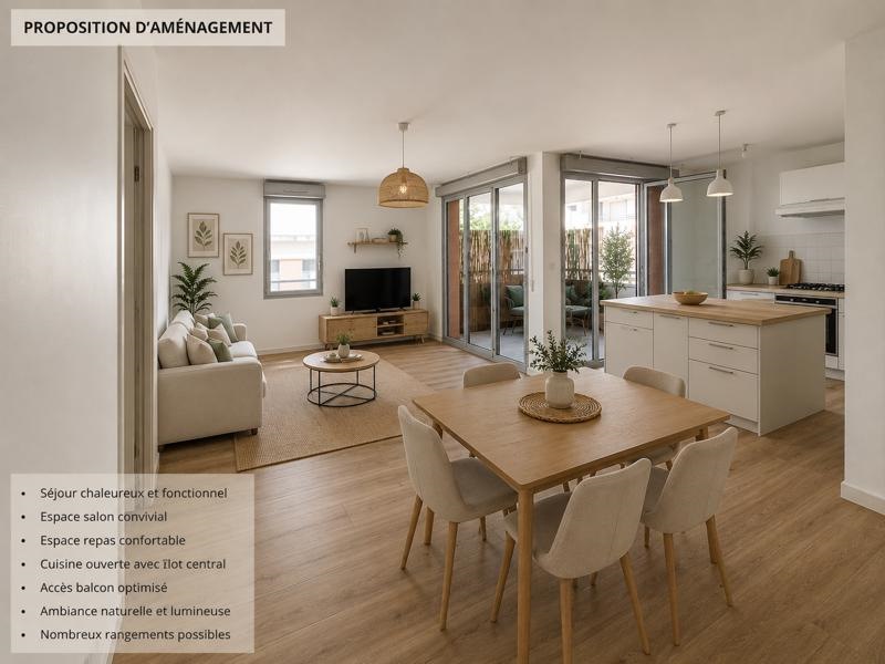 Vente Appartement TOULOUSE - 3 pièces -70 m² - (31200)
