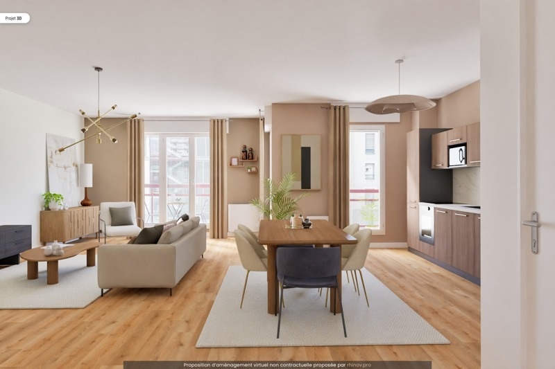 Vente Appartement LYON 07 - 3 pièces -70 m² - (69007)