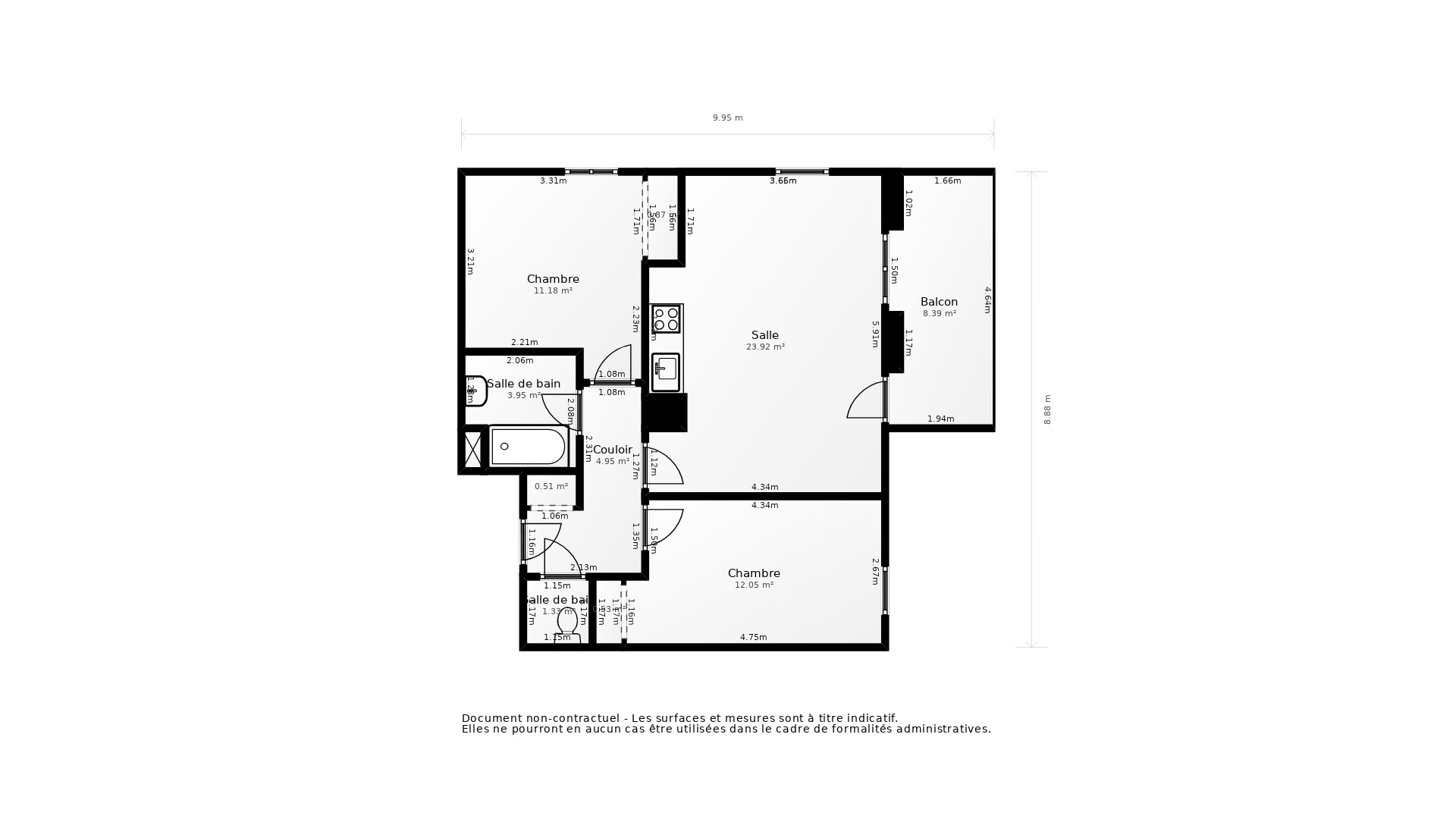 Vente Appartement ROYAN - 3 pièces - 61 m² - (17200)