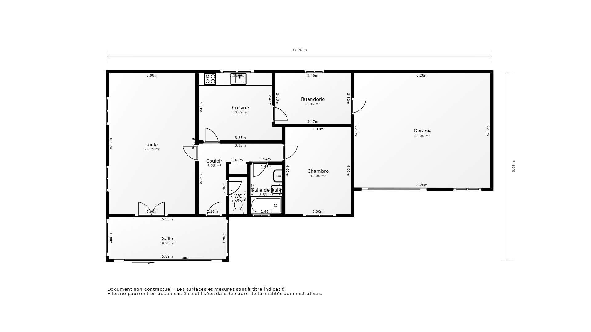 Vente Maison LA BREE LES BAINS - 3 pièces - 65 m² - (17840)