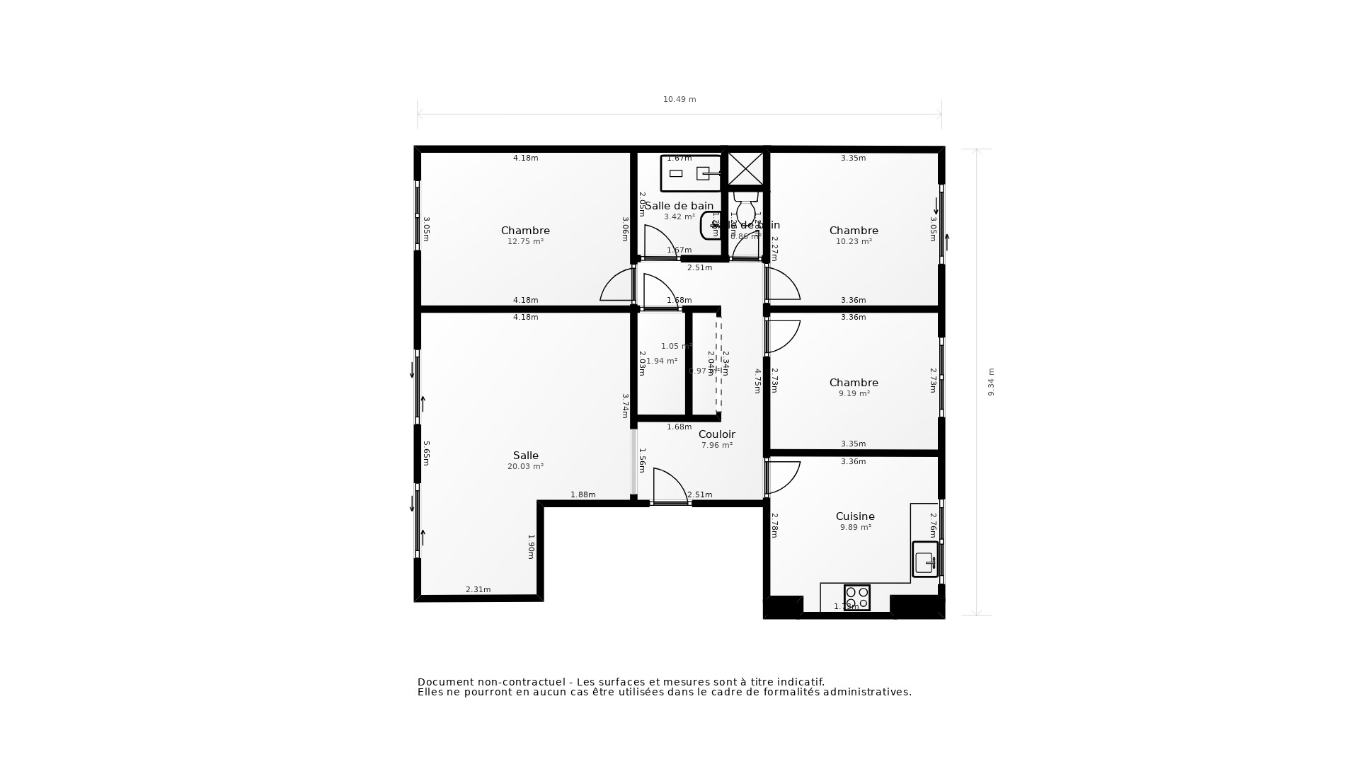 Vente Appartement BREST - 4 pièces - 76 m² - (29200)