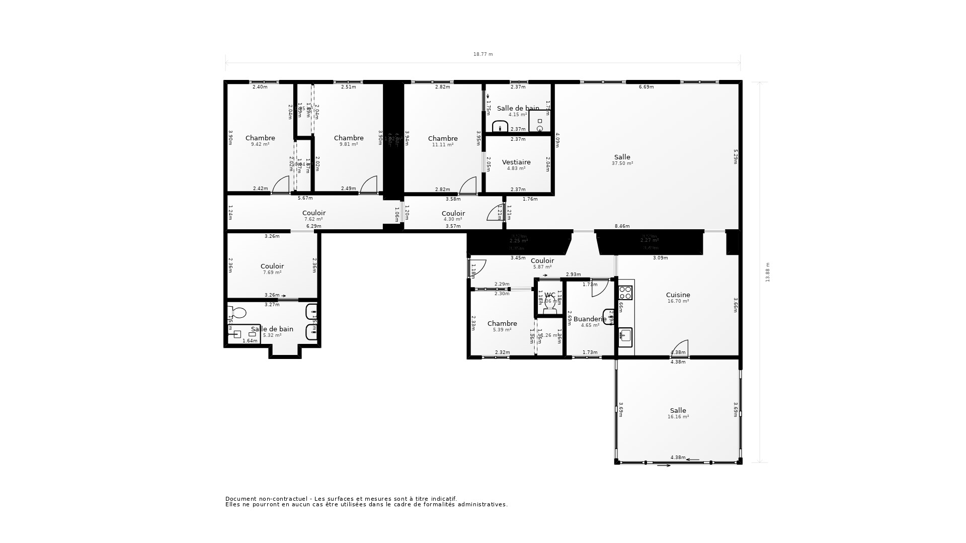 Vente Appartement LANDERNEAU - 6 pièces - 148 m² - (29800)