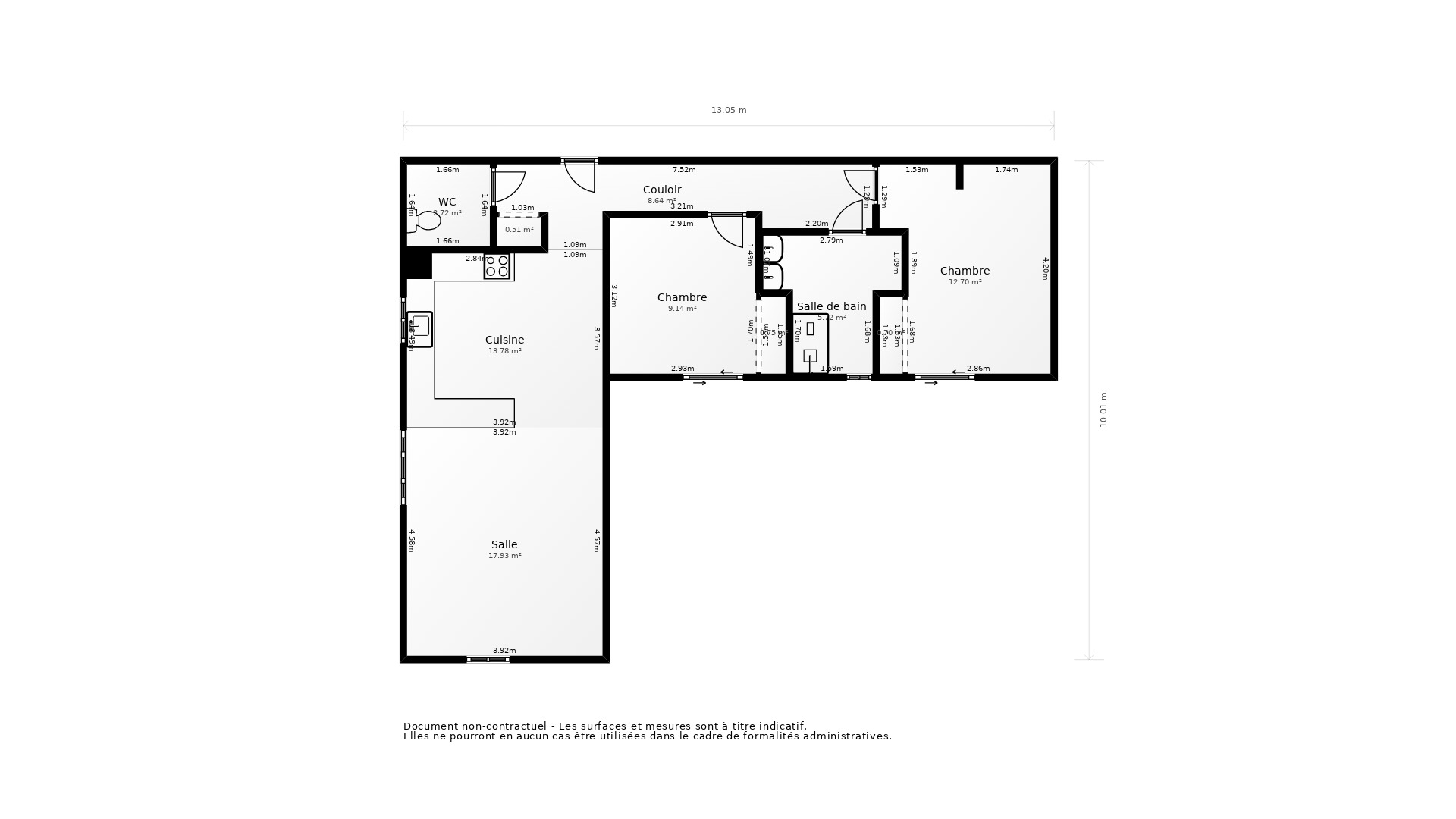 Vente Appartement FLOIRAC - 3 pièces - 72 m² - (33270)