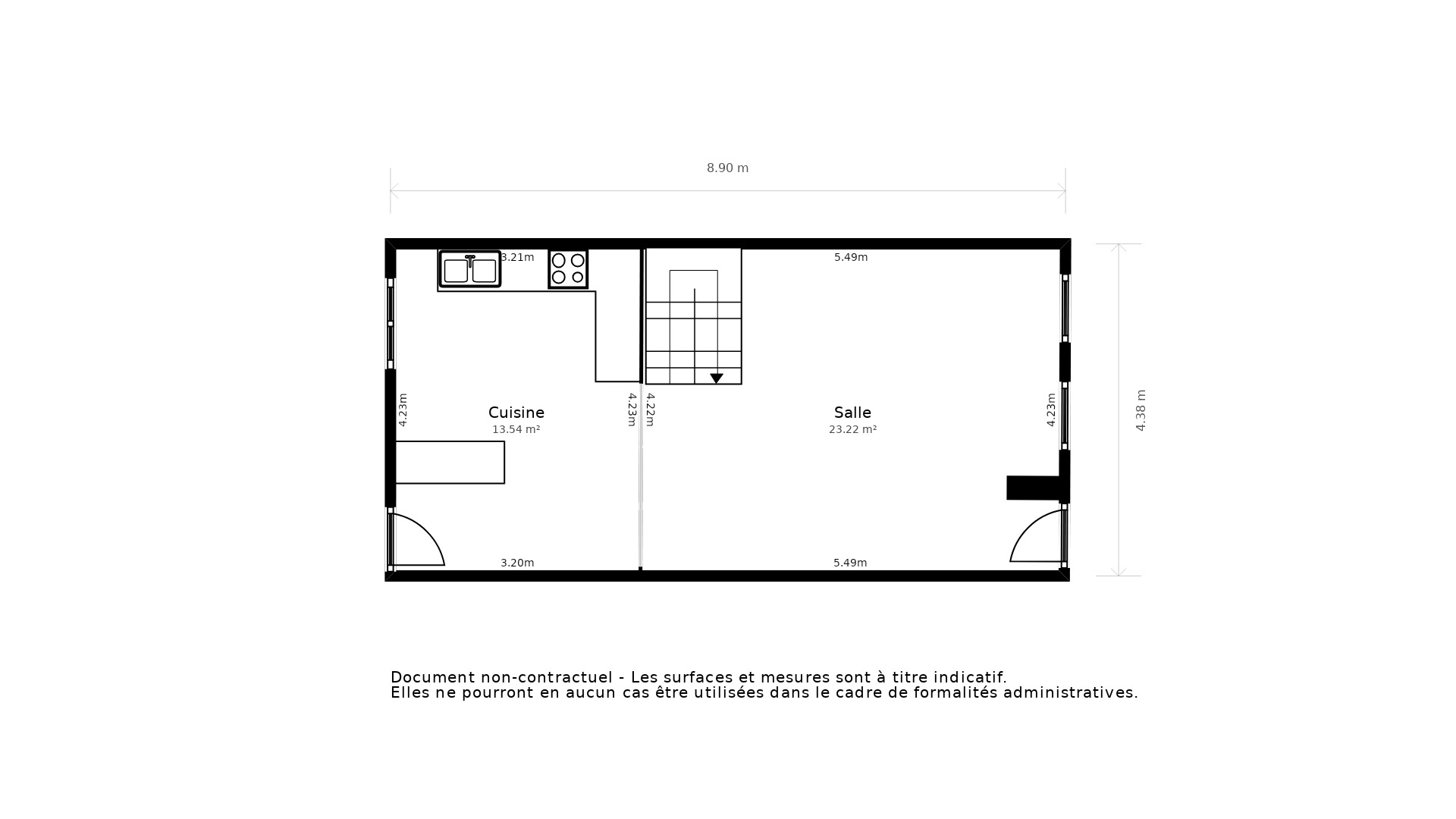 Vente Maison JONZAC - 3 pièces - 80 m² - (17500)
