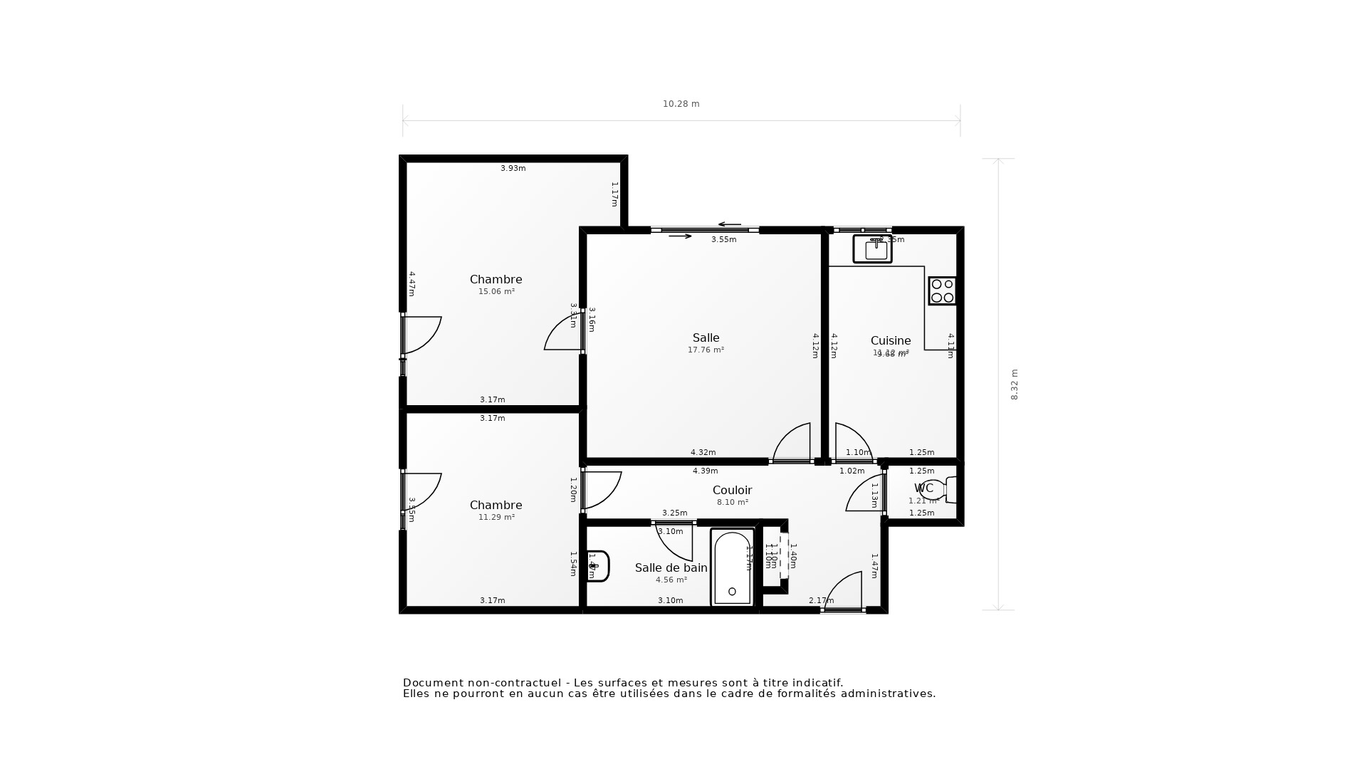 Vente Appartement COLOMBES - 3 pièces - 63 m² - (92700)