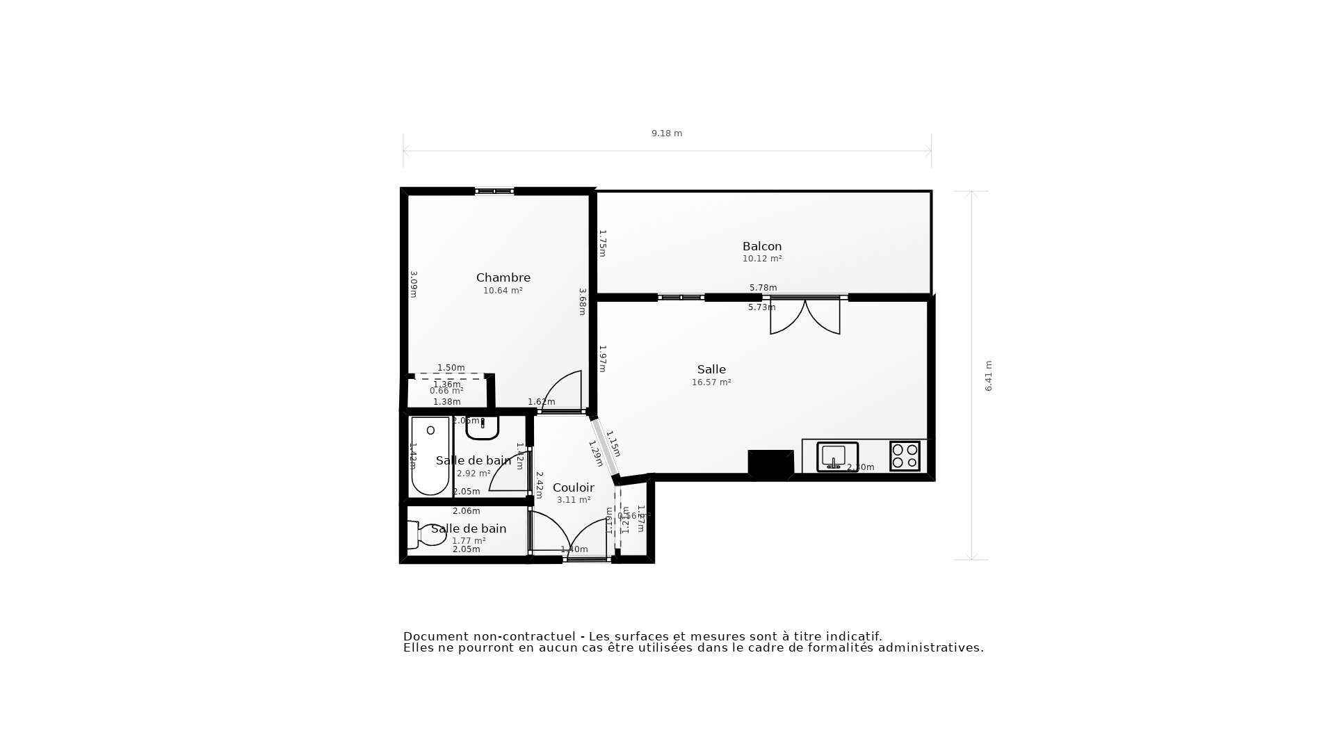 Vente Appartement EYSINES - 2 pièces - 42 m² - (33320)