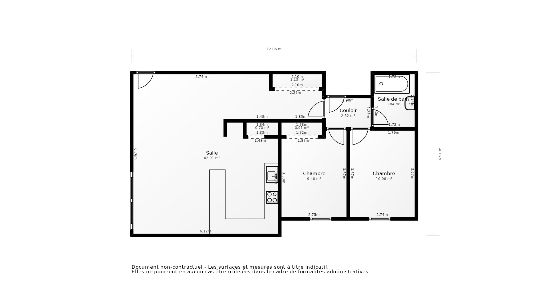 Vente Appartement VILLEURBANNE - 3 pièces - 63 m² - (69100)