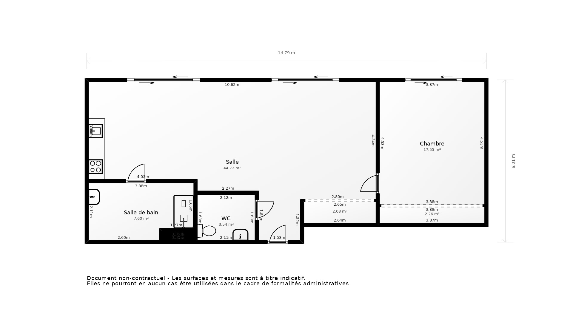 Vente Appartement BAYONNE - 2 pièces - 48 m² - (64100)