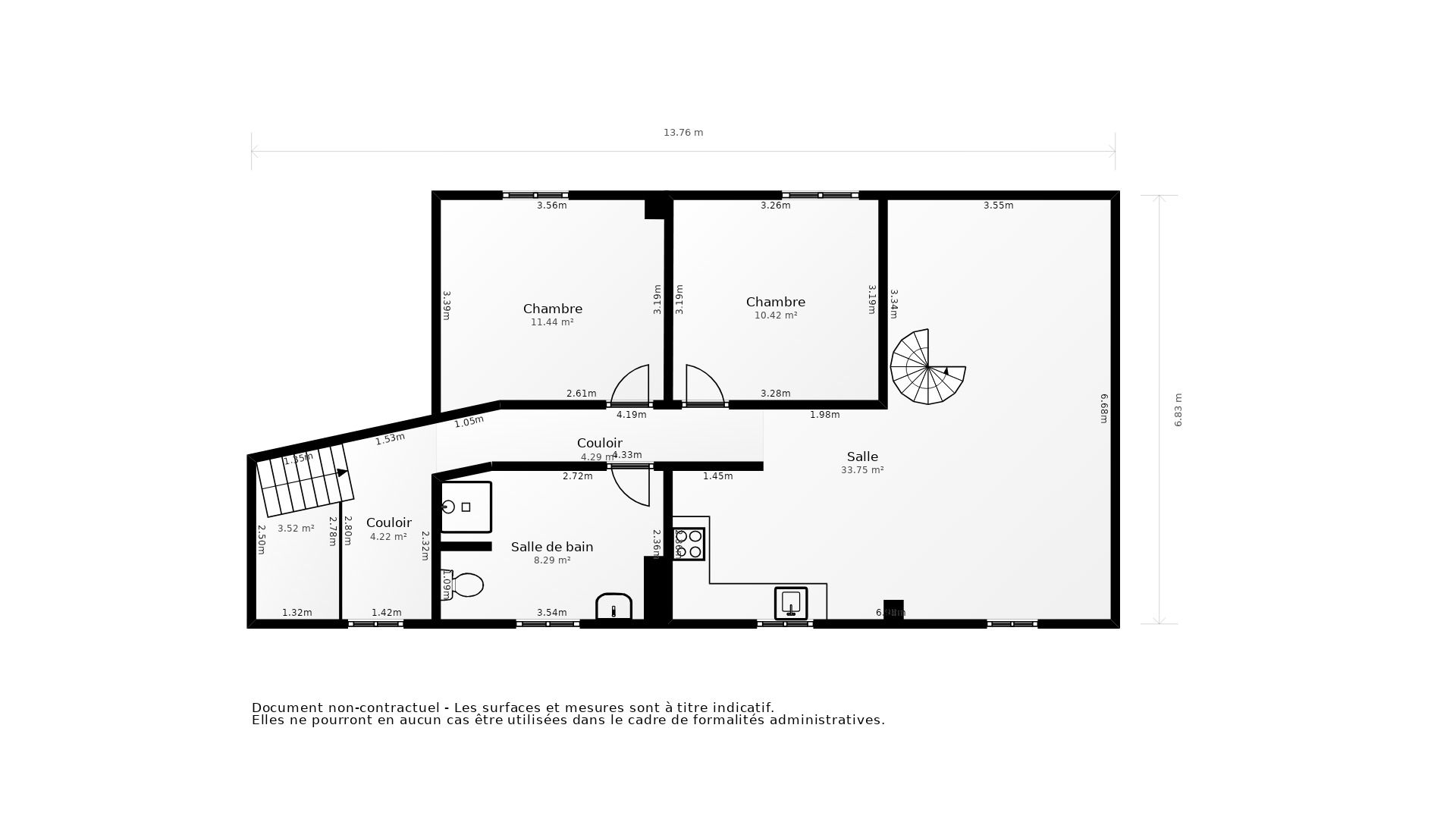 Vente Appartement GOUSSONVILLE - 3 pièces - 75 m² - (78930)