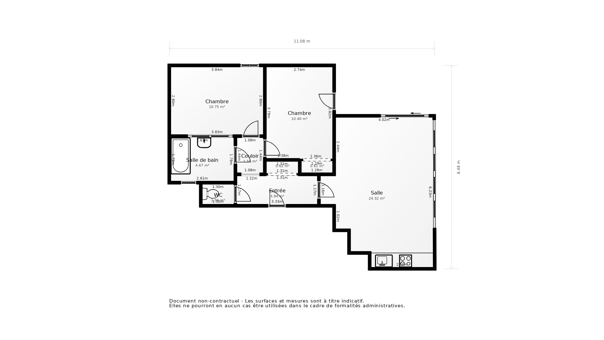 Vente Appartement LA RICHE - 3 pièces - 61 m² - (37520)