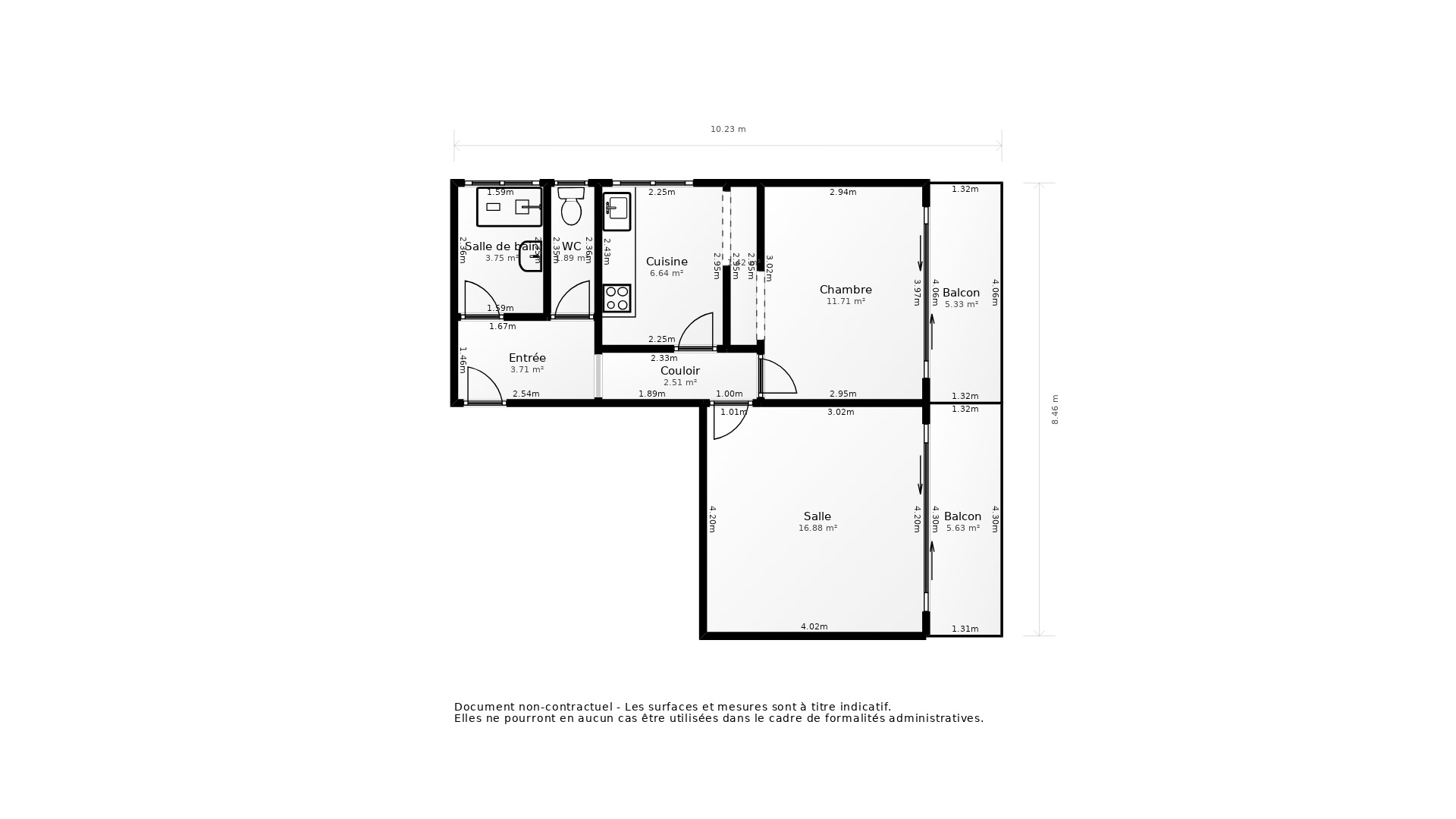 Vente Appartement BENODET - 2 pièces - 47 m² - (29950)