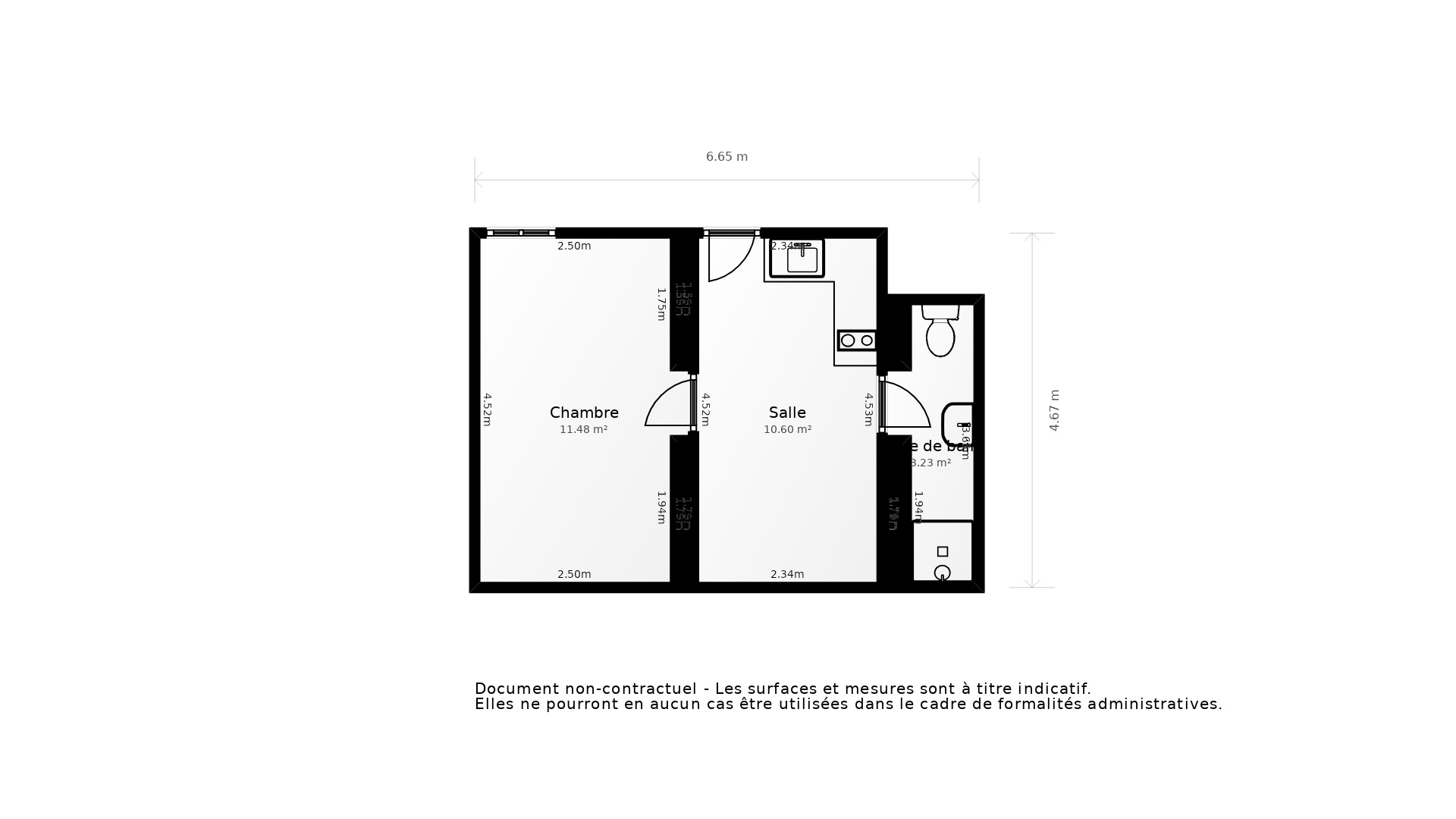 Vente Appartement BORDEAUX - 2 pièces - 27 m² - (33800)