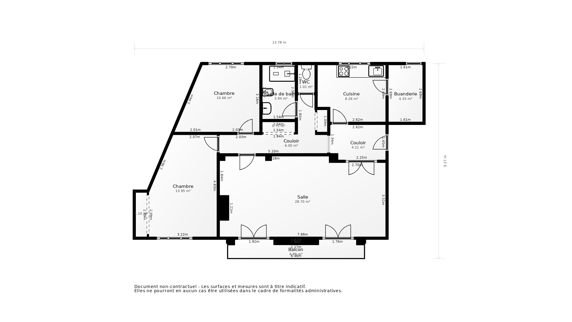 Vente Appartement TOURS - 4 pièces - 102 m² - (37000)