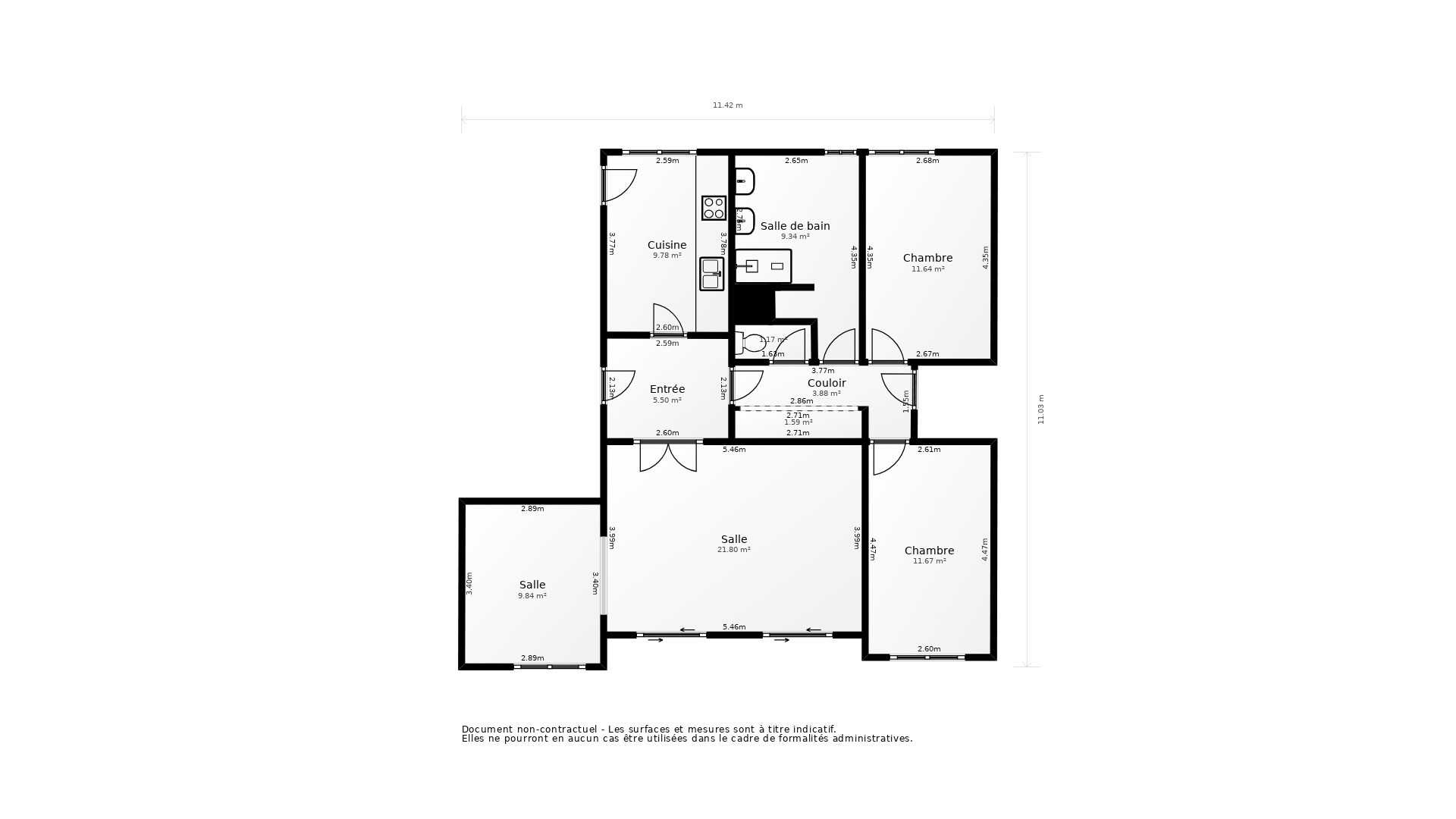 Vente Appartement GRADIGNAN - 4 pièces - 89 m² - (33170)