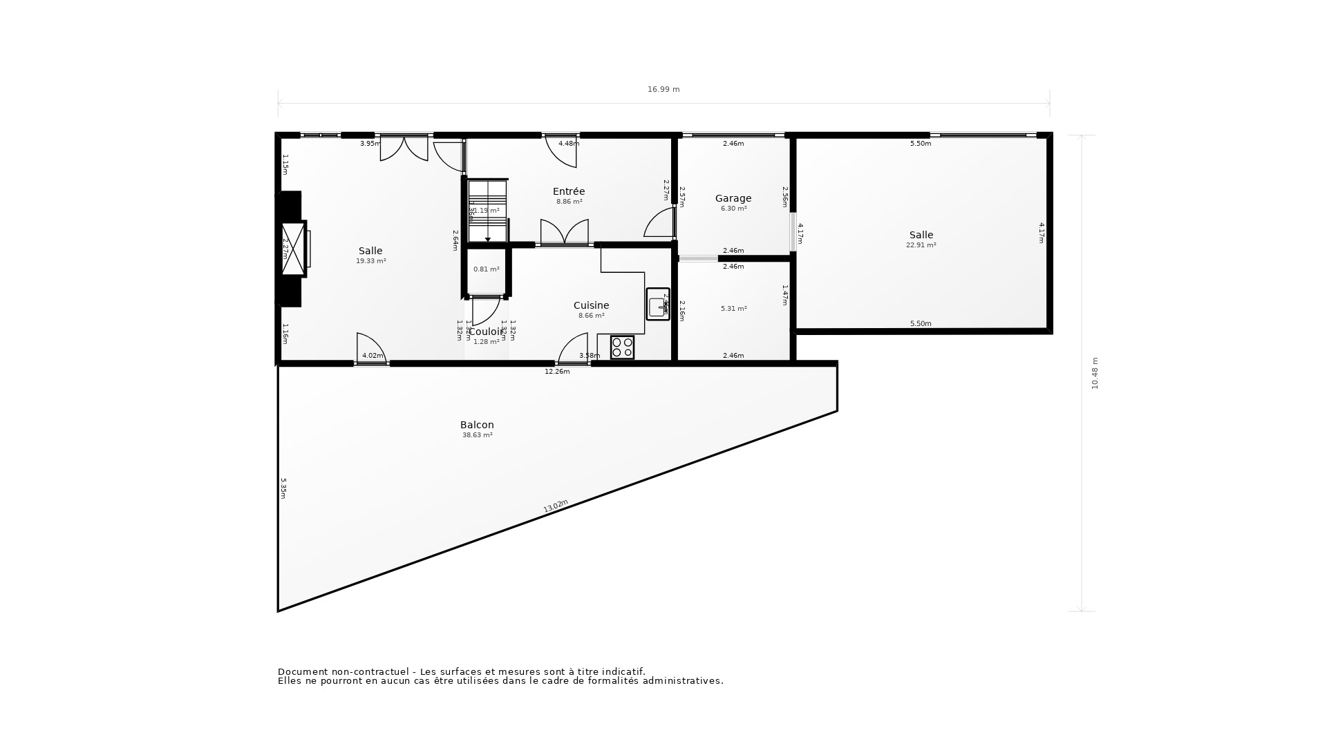 Vente Maison VILLEFRANCHE DU PERIGORD - 5 pièces - 83 m² - (24550)