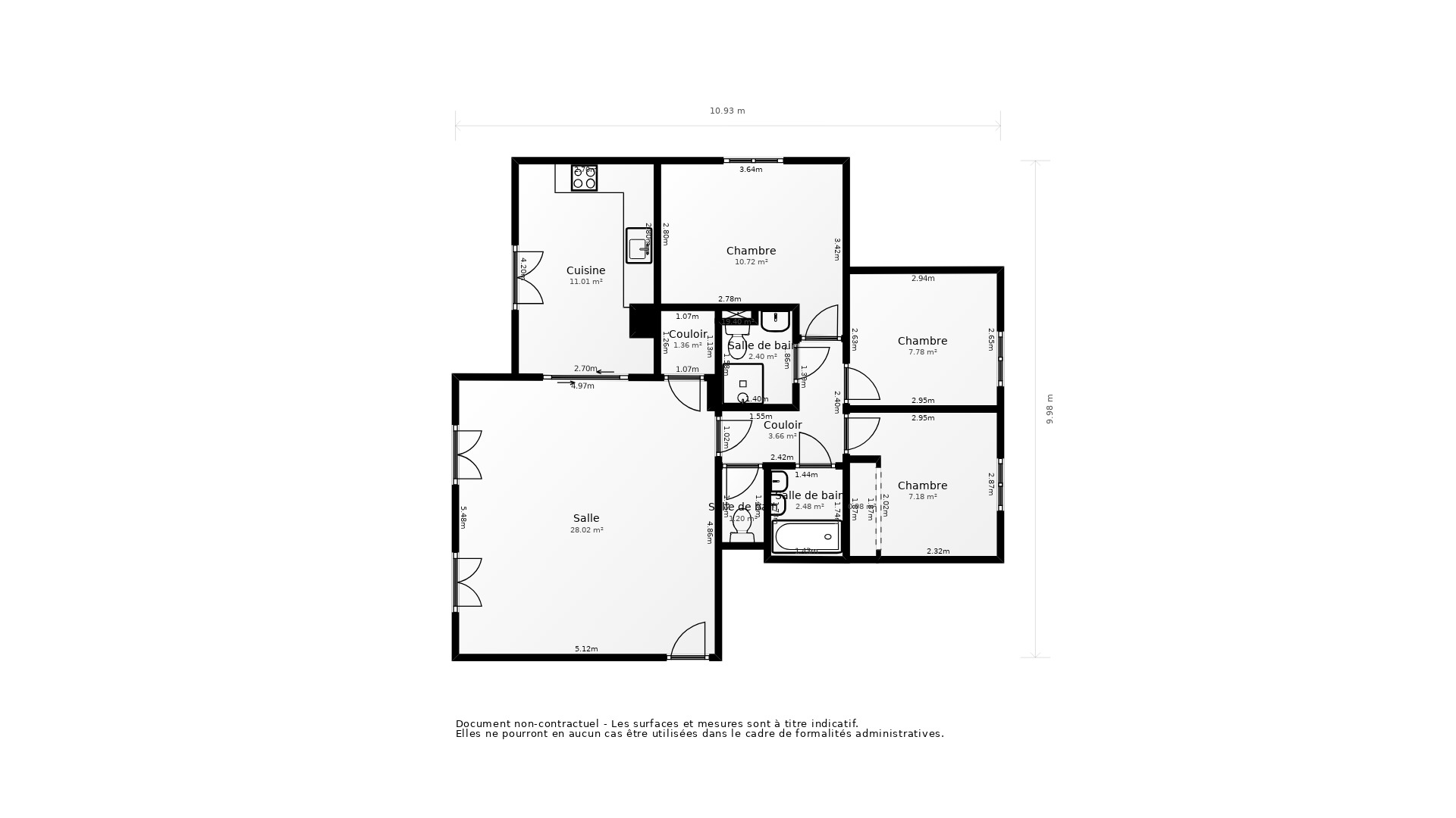 Vente Appartement TOURS - 4 pièces - 99 m² - (37100)