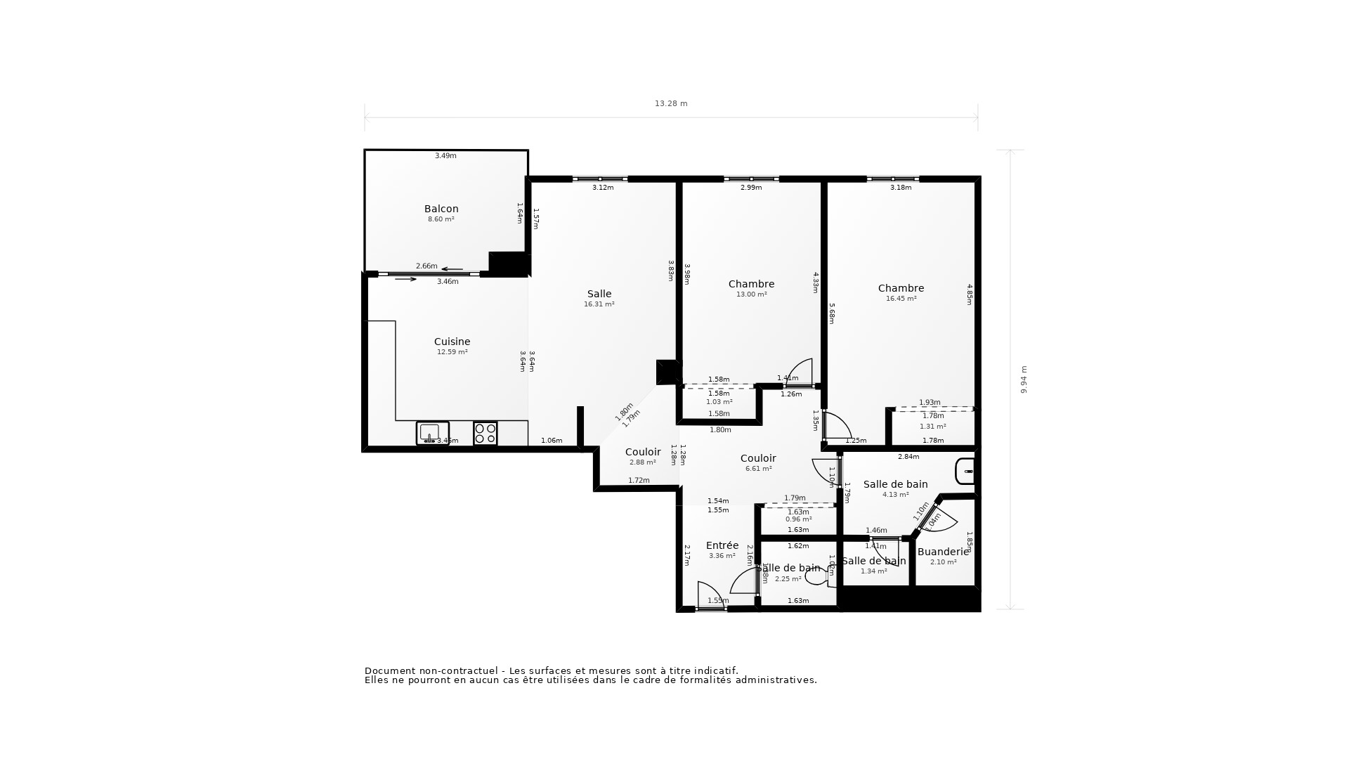 Vente Appartement ST PHILBERT DE GRAND LIEU - 3 pièces - 61 m² - (44310)