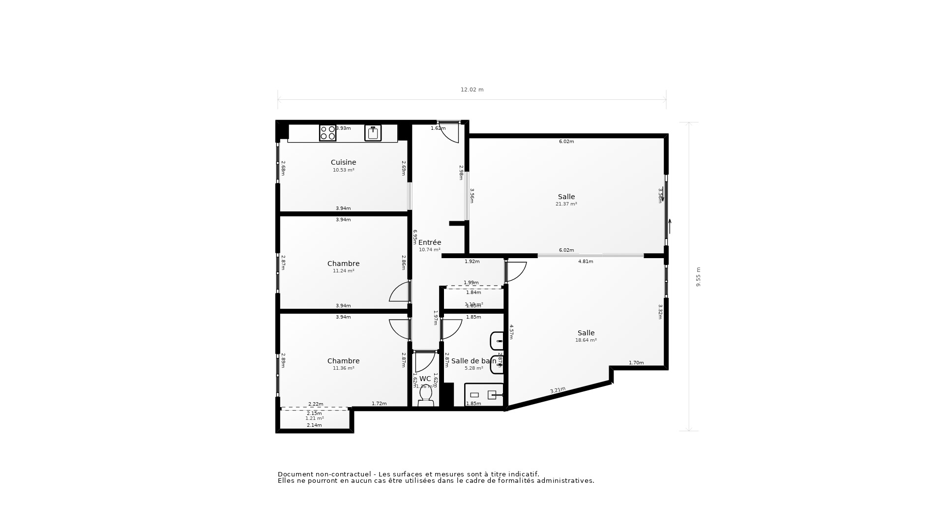 Vente Appartement MONTAUBAN - 3 pièces - 97 m² - (82000)