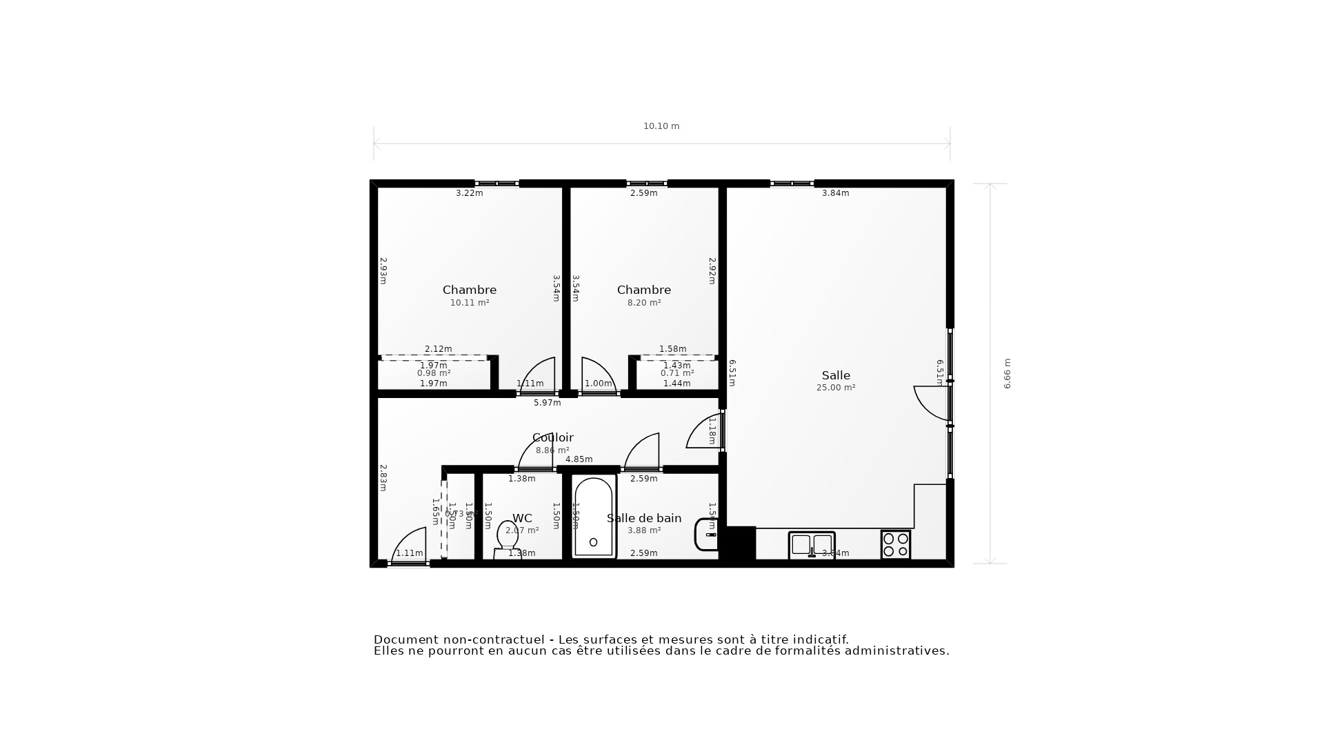 Vente Appartement TOULOUSE - 3 pièces - 70 m² - (31400)
