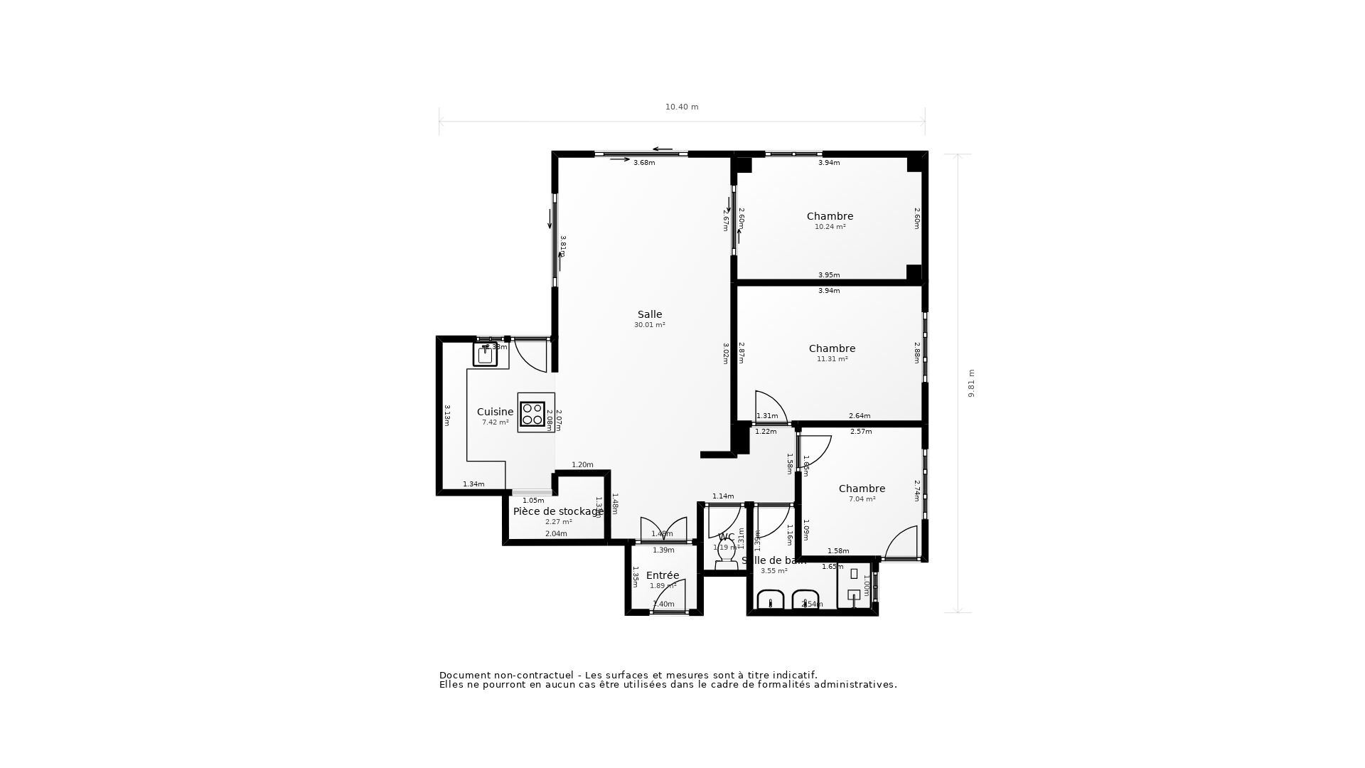 Vente Appartement PAU - 4 pièces - 93 m² - (64000)