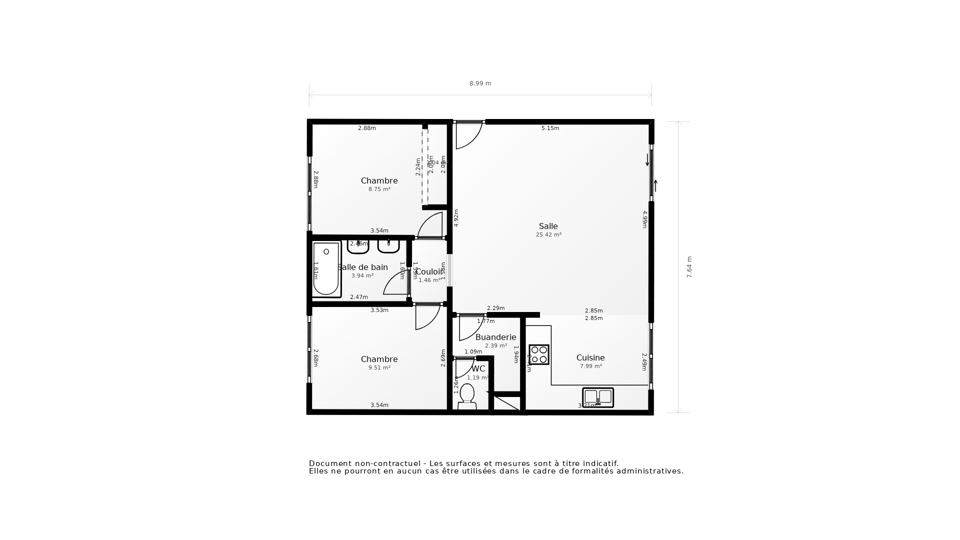 Vente Appartement ARES - 3 pièces - 71 m² - (33740)