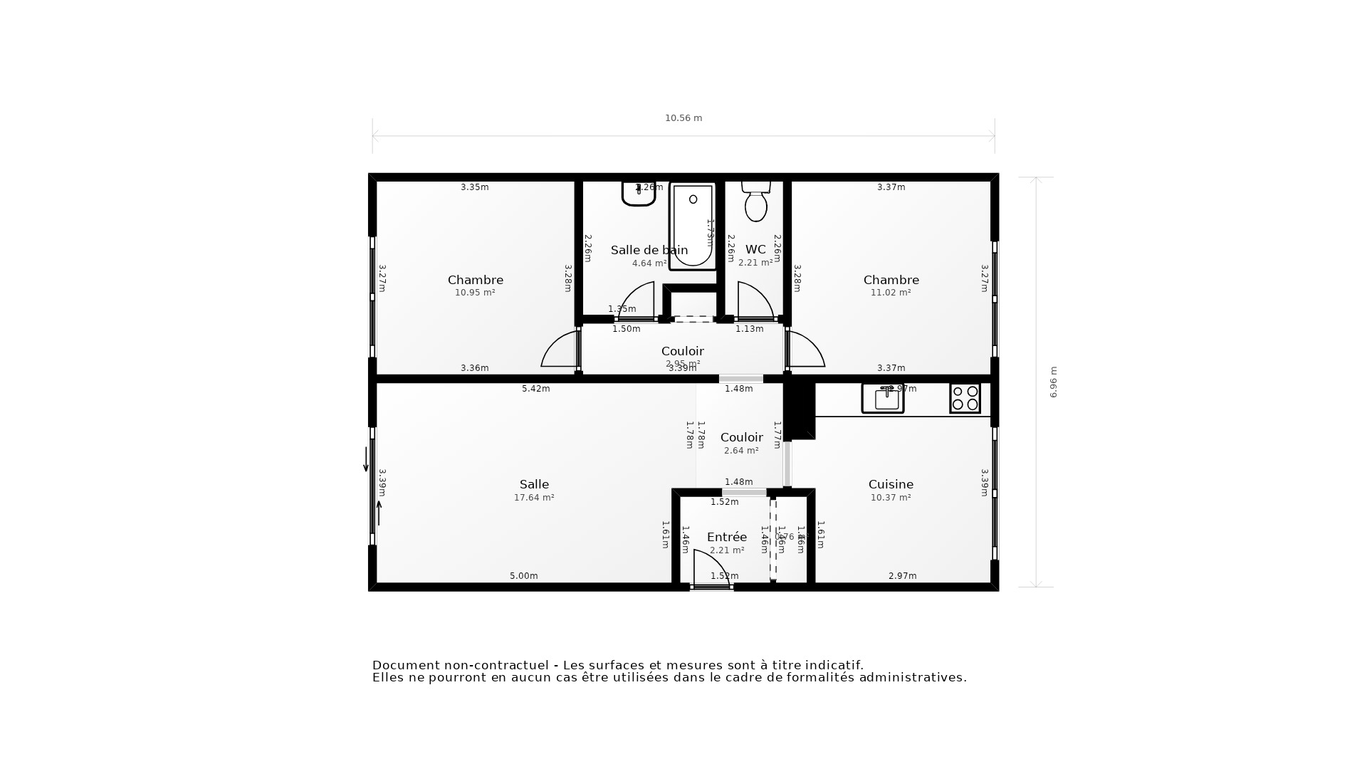 Vente Appartement POISSY - 3 pièces - 62,9 m² - (78300)