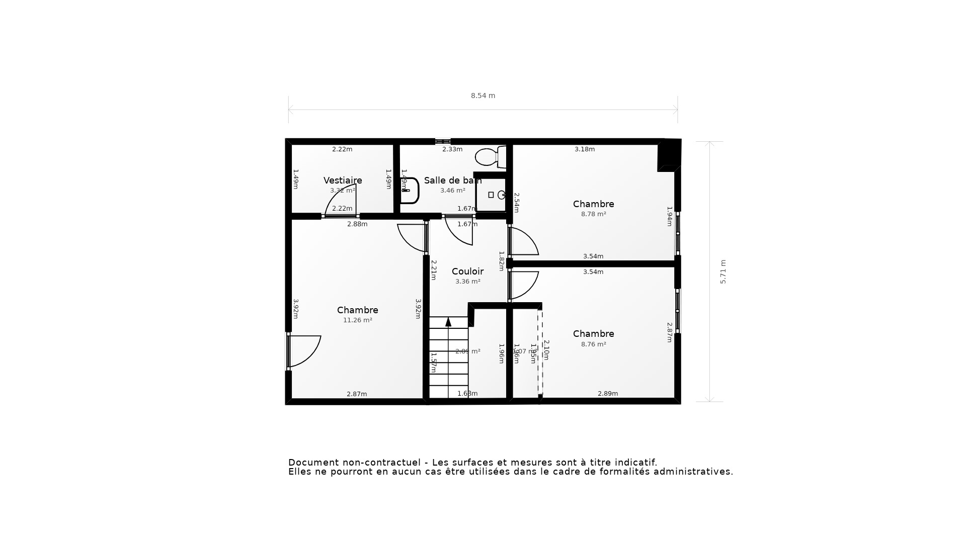 Vente Appartement TOURS - 5 pièces - 107 m² - (37100)
