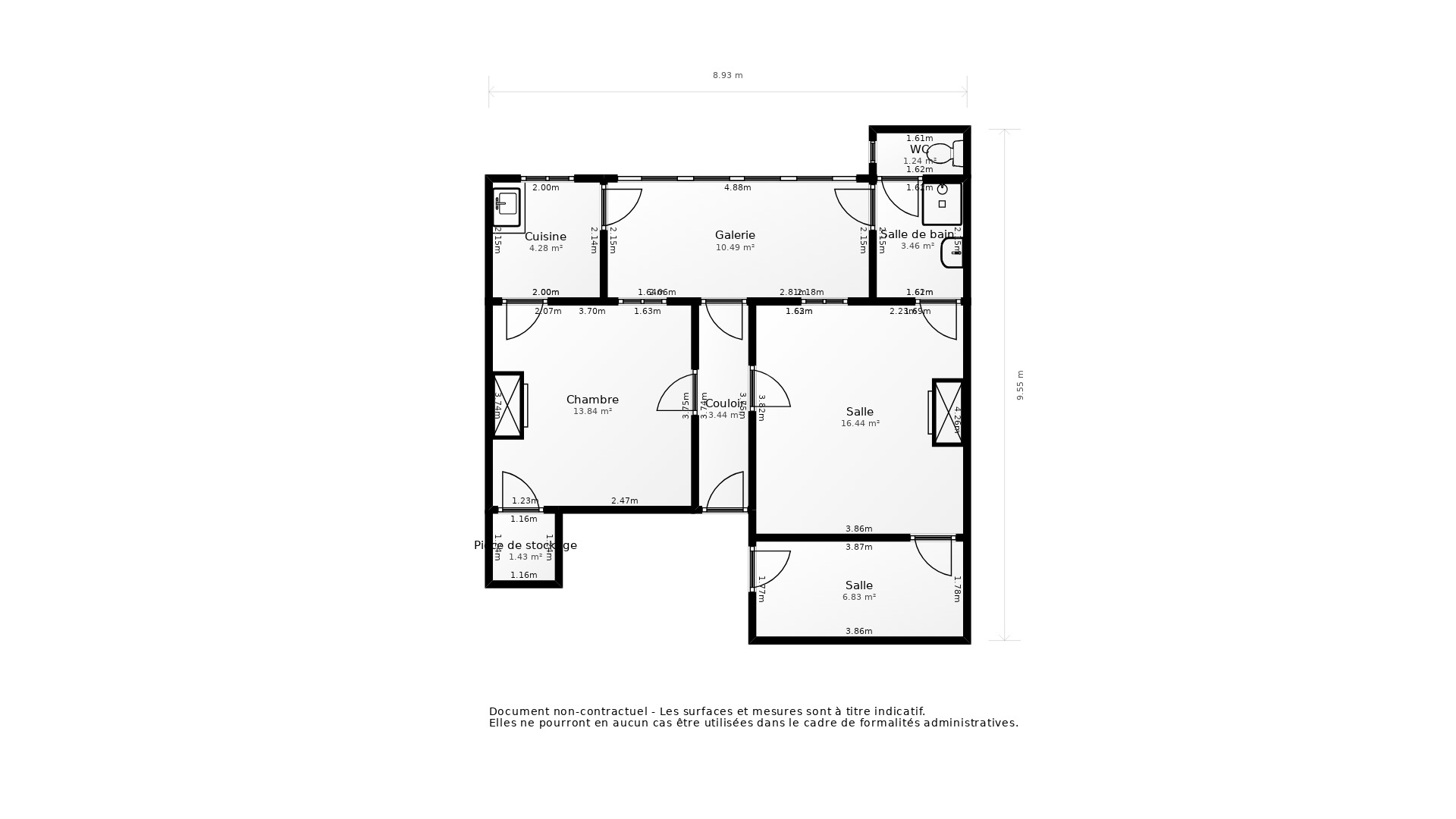 Vente Appartement BORDEAUX - 3 pièces - 62,6 m² - (33000)