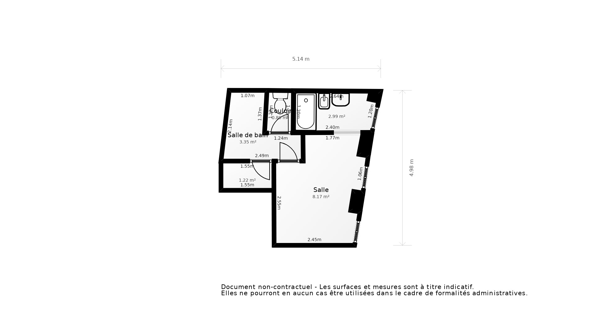 Vente Appartement BORDEAUX - 2 pièces - 40 m² - (33300)