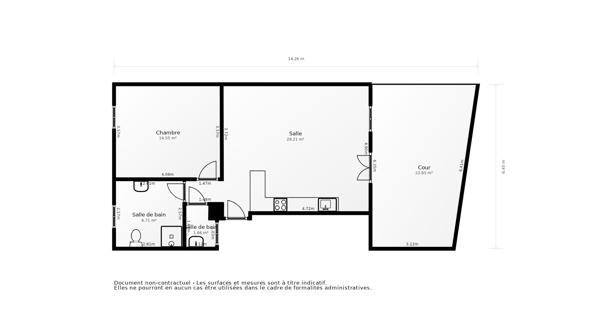 Vente Appartement VILLEURBANNE - 2 pièces - 49 m² - (69100)