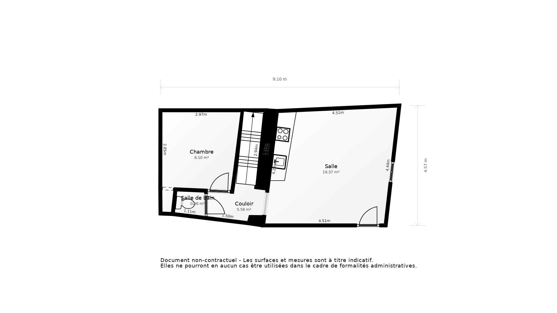 Vente Appartement LA ROCHELLE - 3 pièces - 50 m² - (17000)