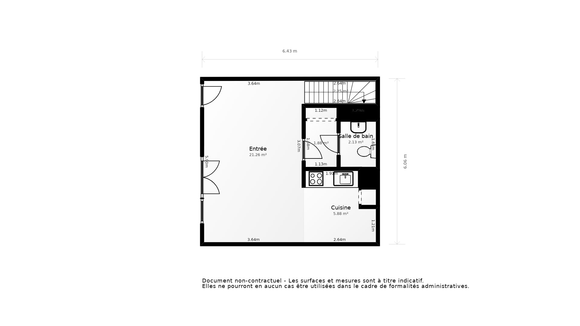 Vente Appartement ST JEAN - 3 pièces - 65 m² - (31240)