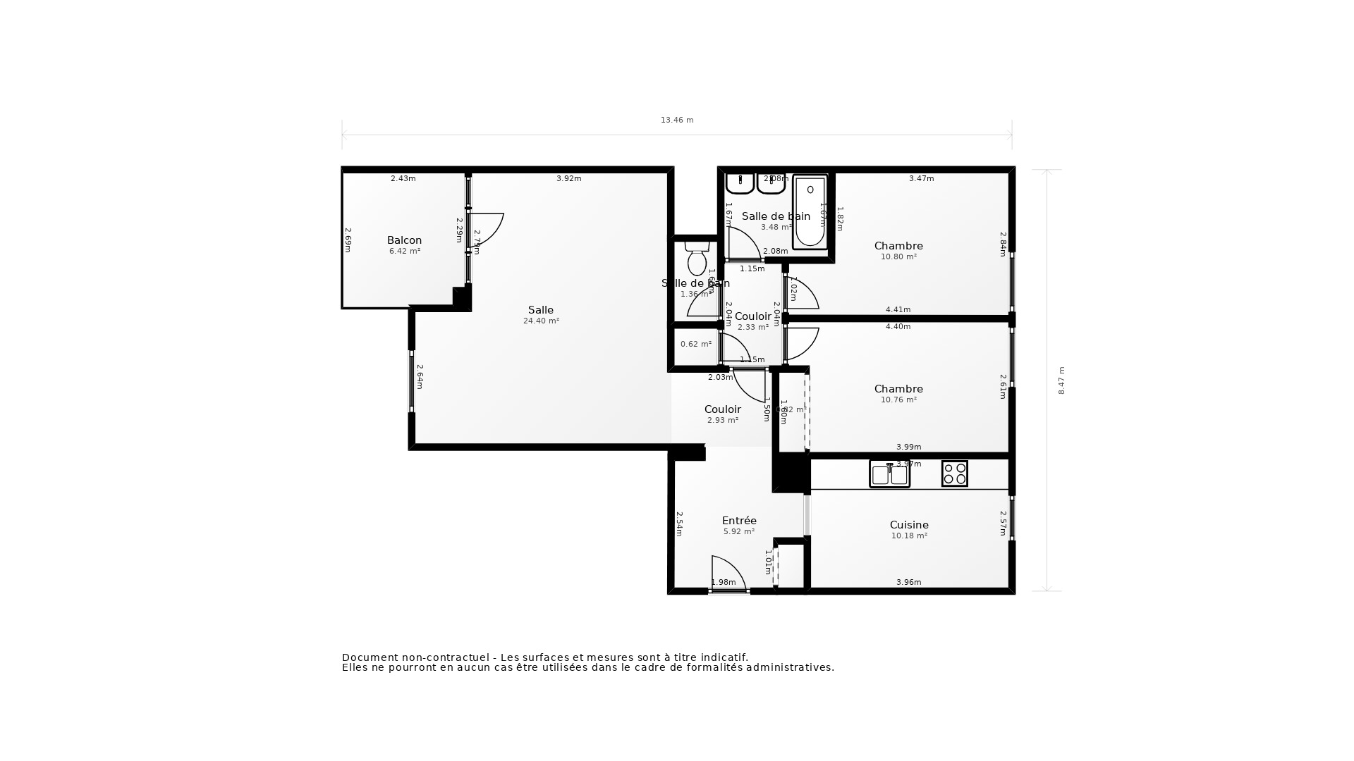 Vente Appartement VILLEURBANNE - 3 pièces - 73 m² - (69100)