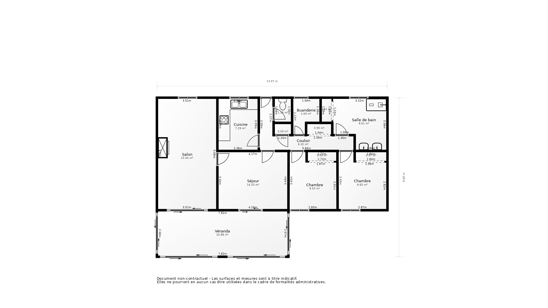 Vente Maison LEOGNAN - 3 pièces - 87 m² - (33850)