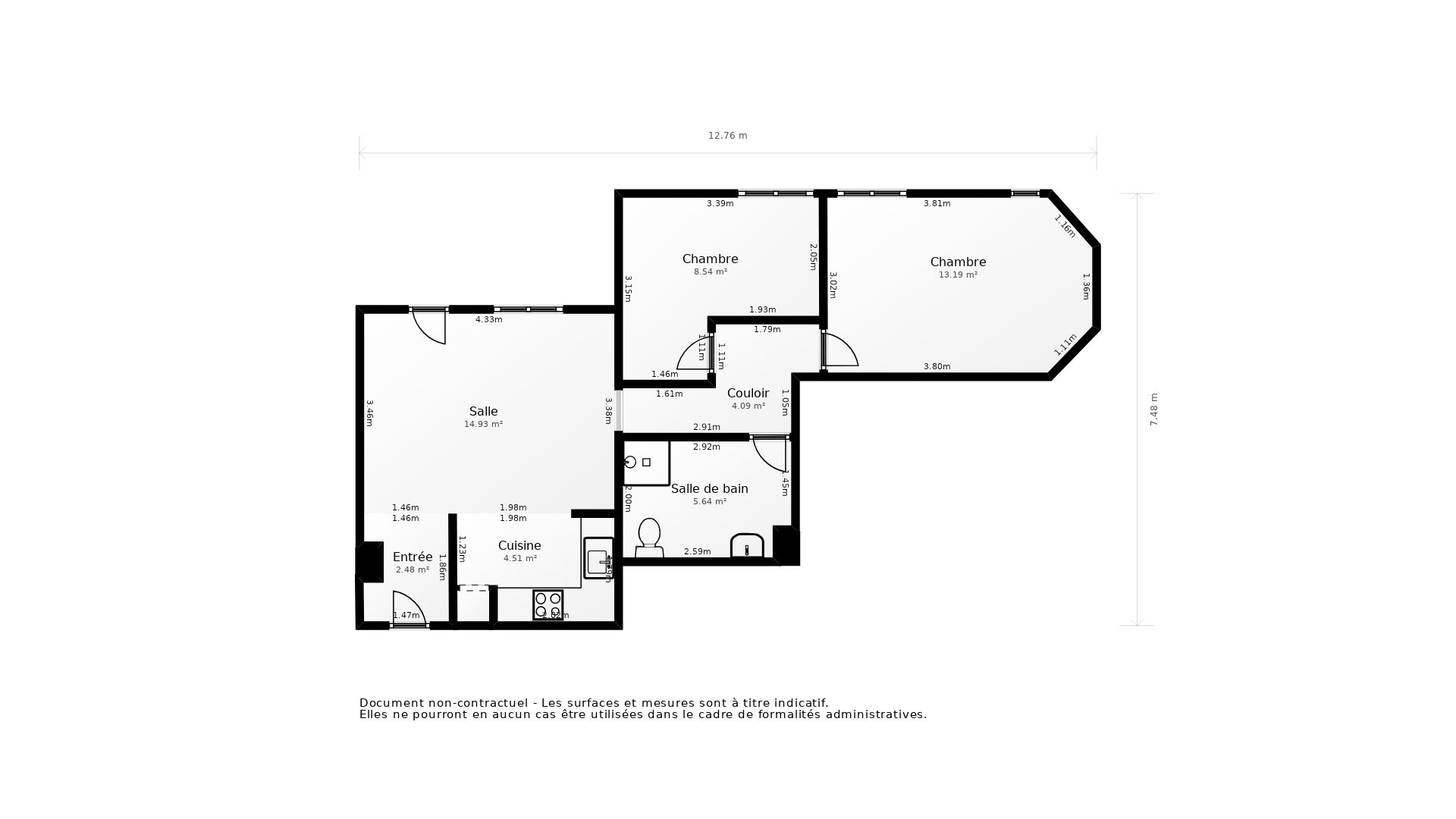 Vente Appartement NIORT - 3 pièces - 58 m² - (79000)