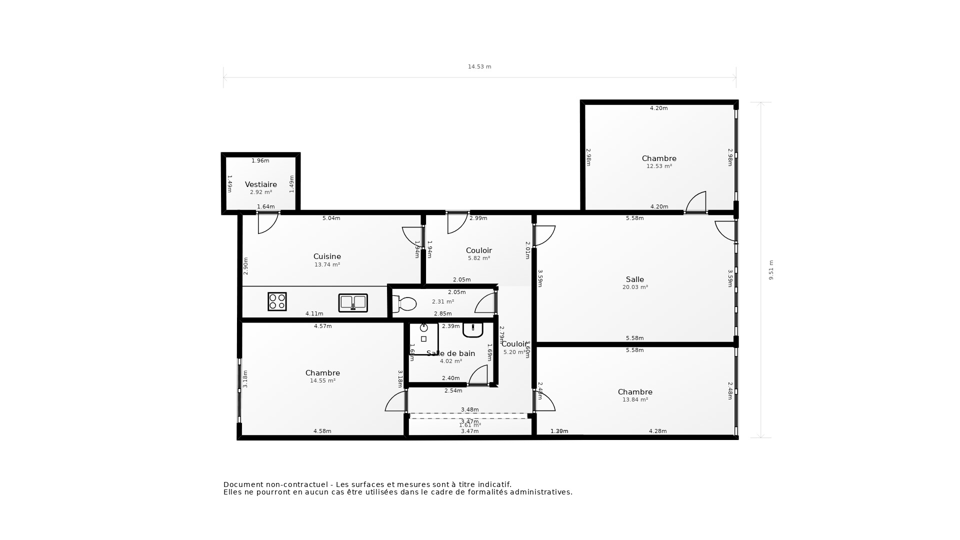 Vente Appartement LORMONT - 4 pièces - 79 m² - (33310)