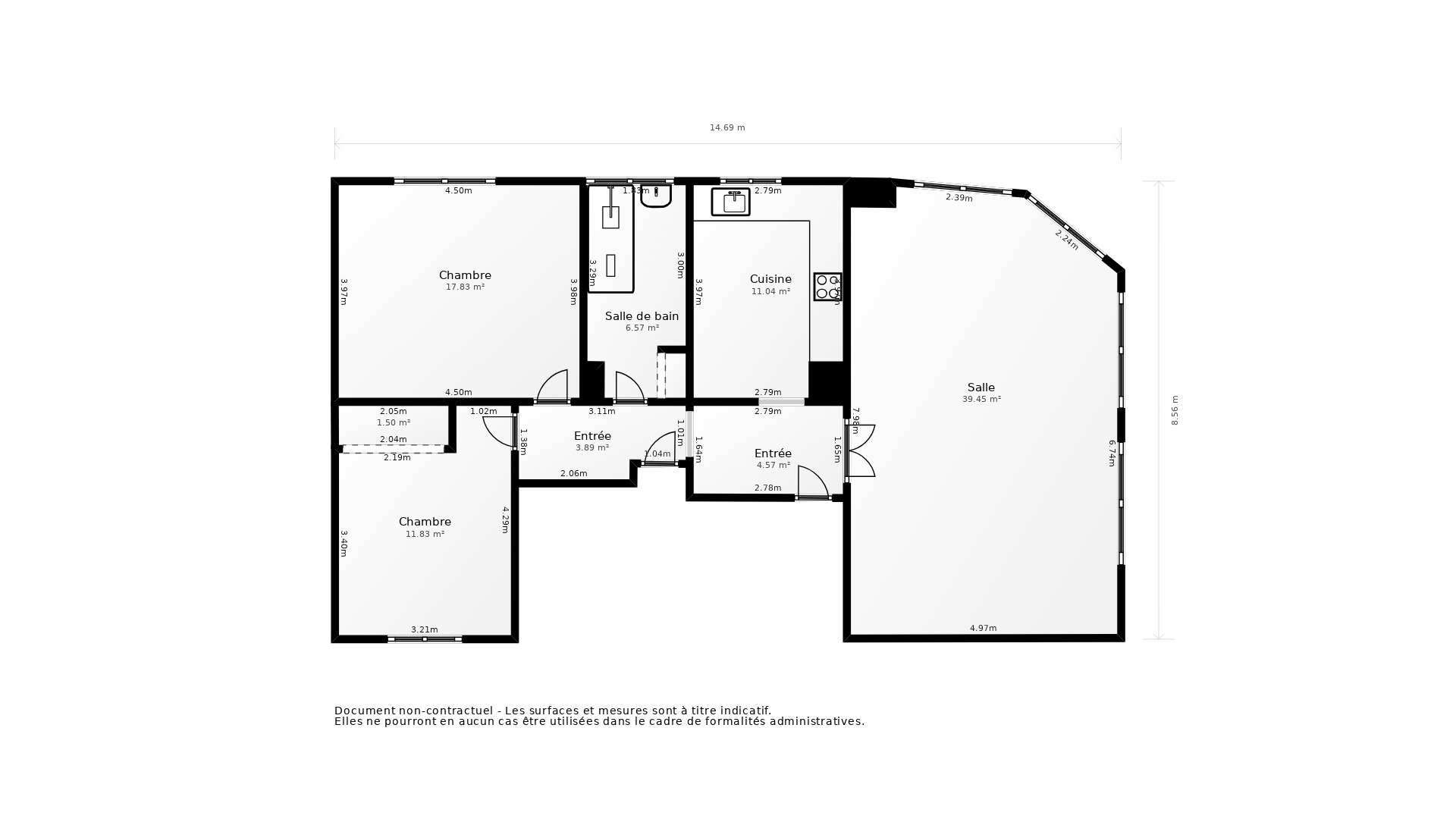 Vente Appartement LORIENT - 3 pièces - 80 m² - (56100)