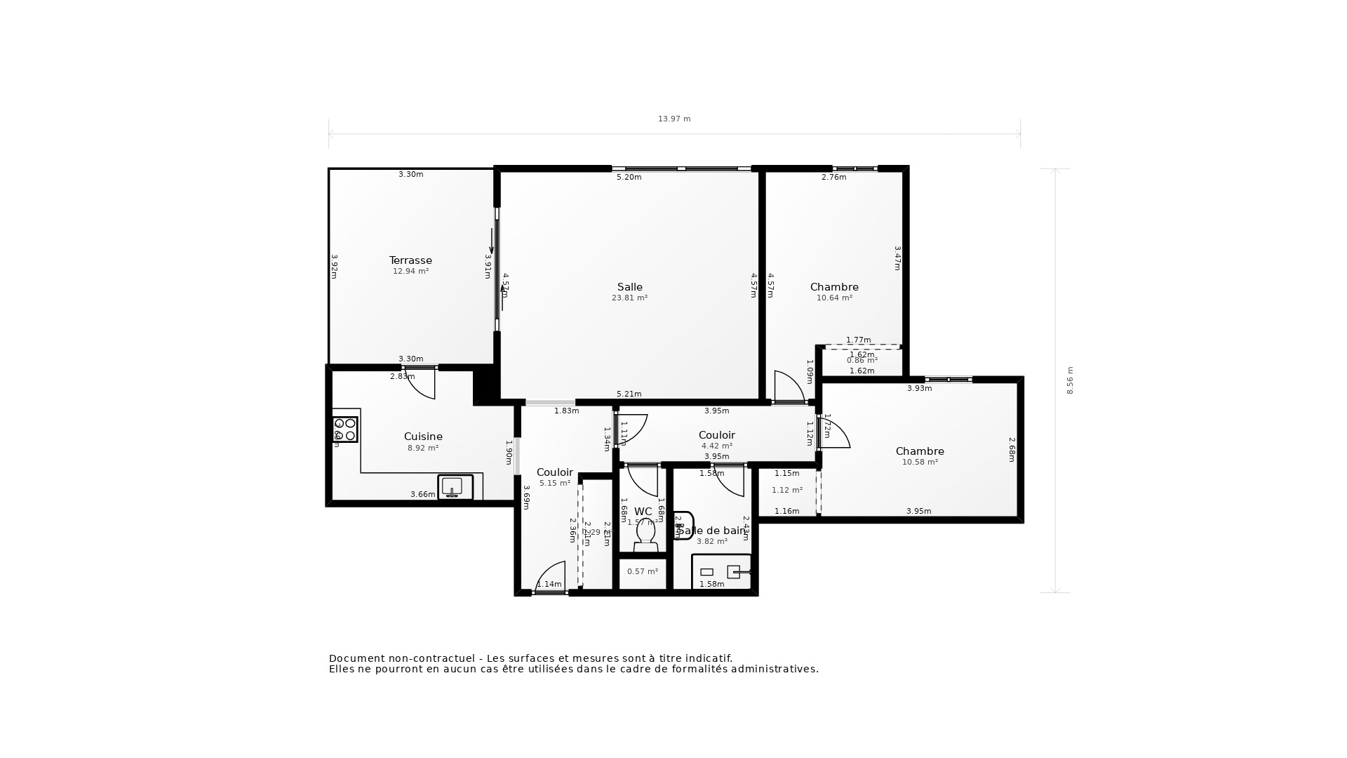 Vente Appartement TOURS - 3 pièces - 71 m² - (37100)