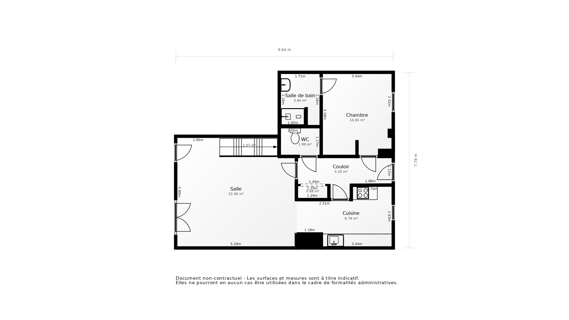 Vente Appartement MERIGNAC - 4 pièces - 94 m² - (33700)