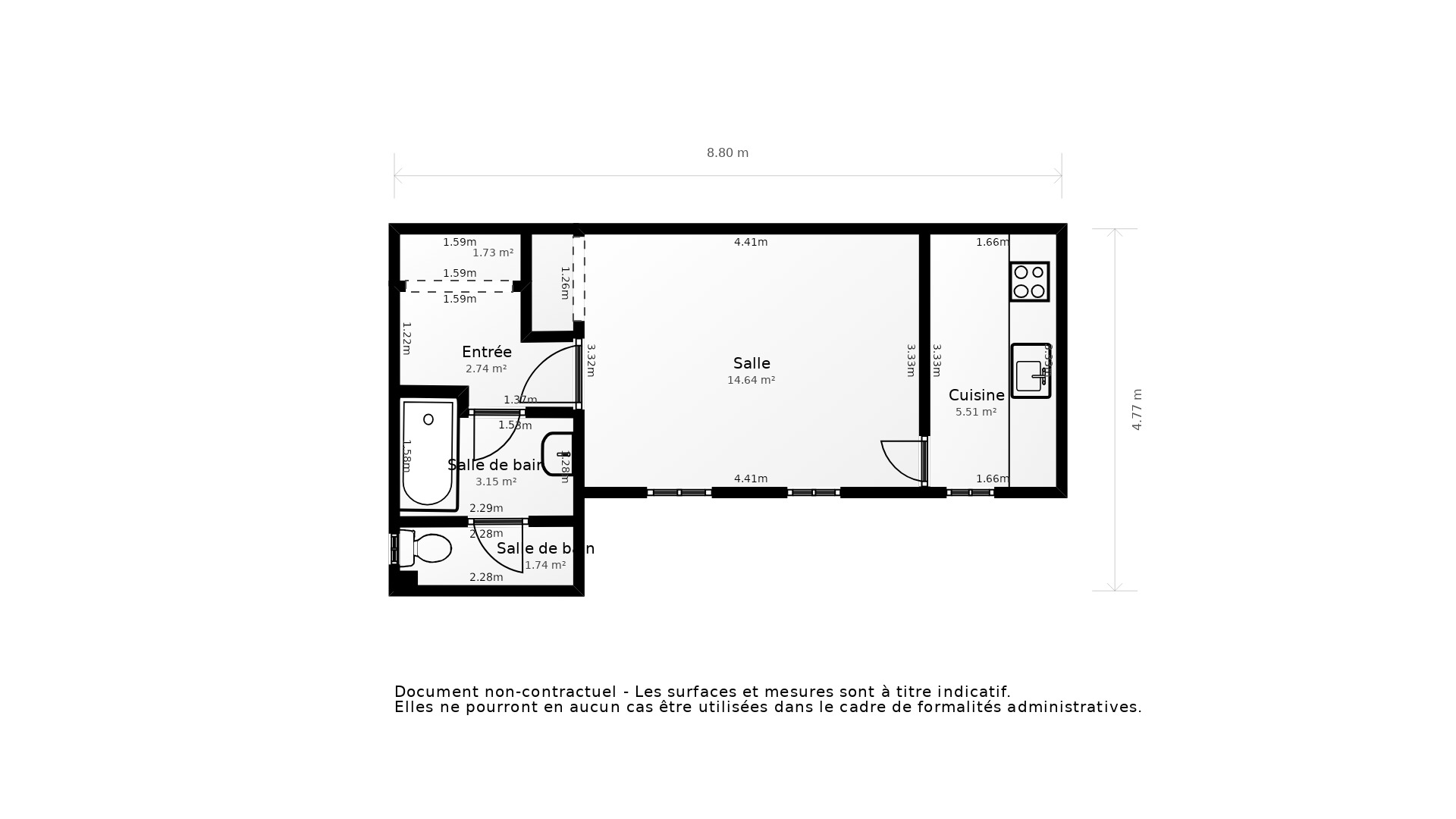 Vente Appartement TOULOUSE - 1 pièce - 29 m² - (31000)
