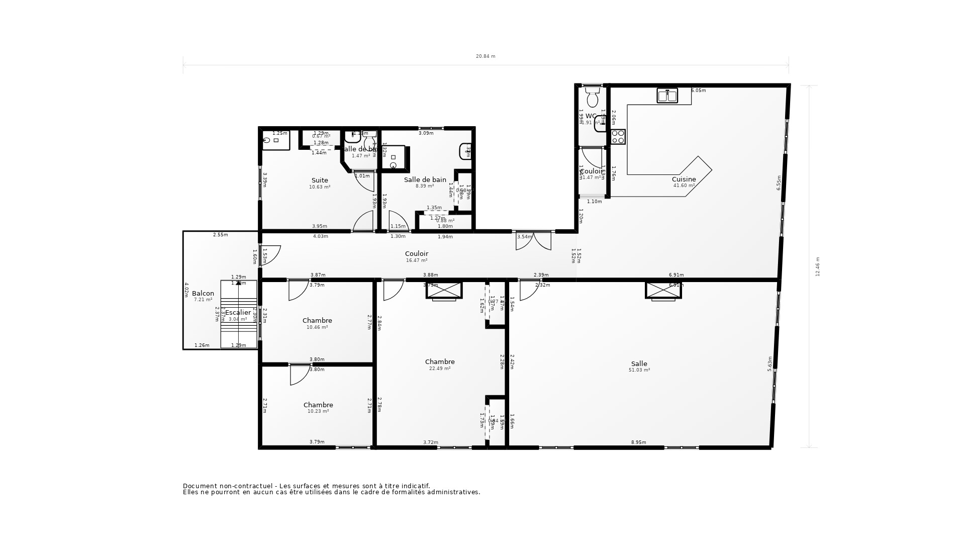 Vente Appartement BEAULIEU SUR DORDOGNE - 6 pièces - 144 m² - (19120)
