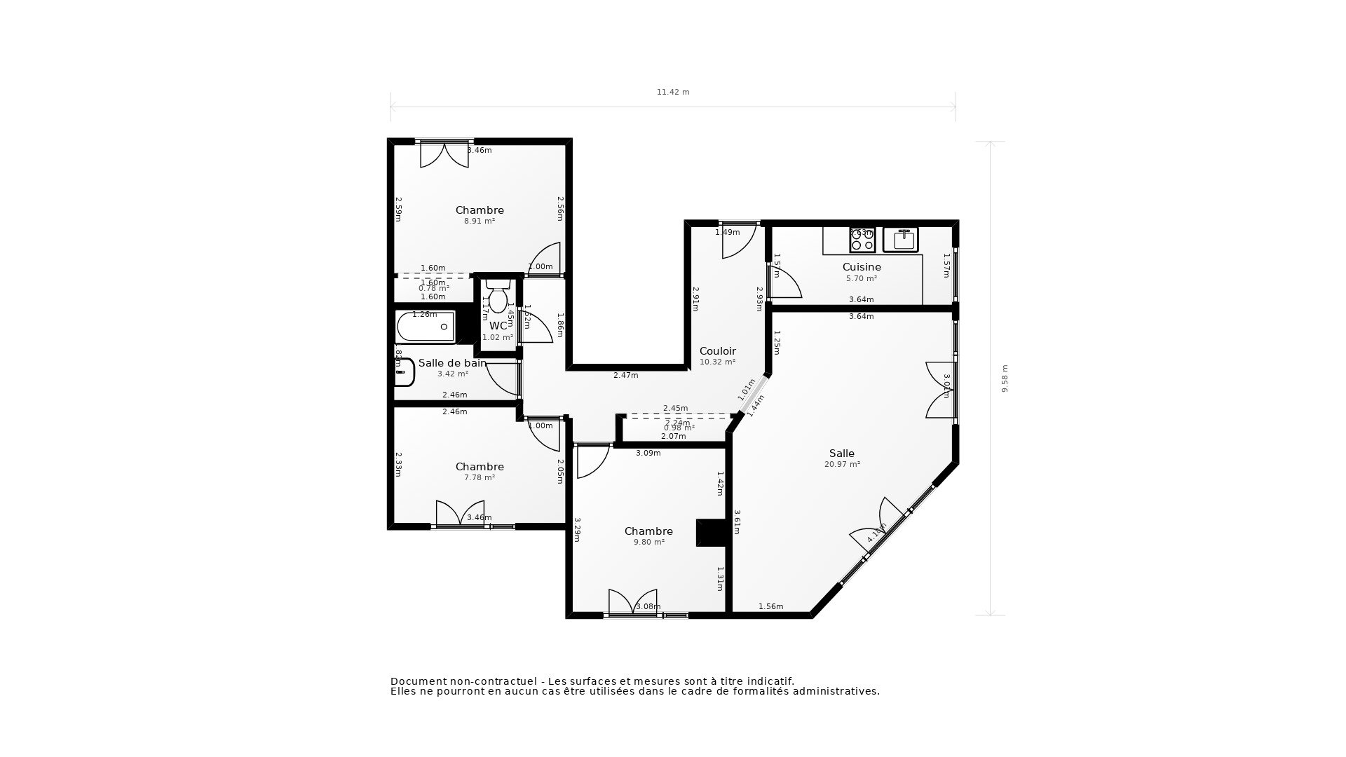 Vente Appartement ST CLOUD - 4 pièces - 83 m² - (92210)