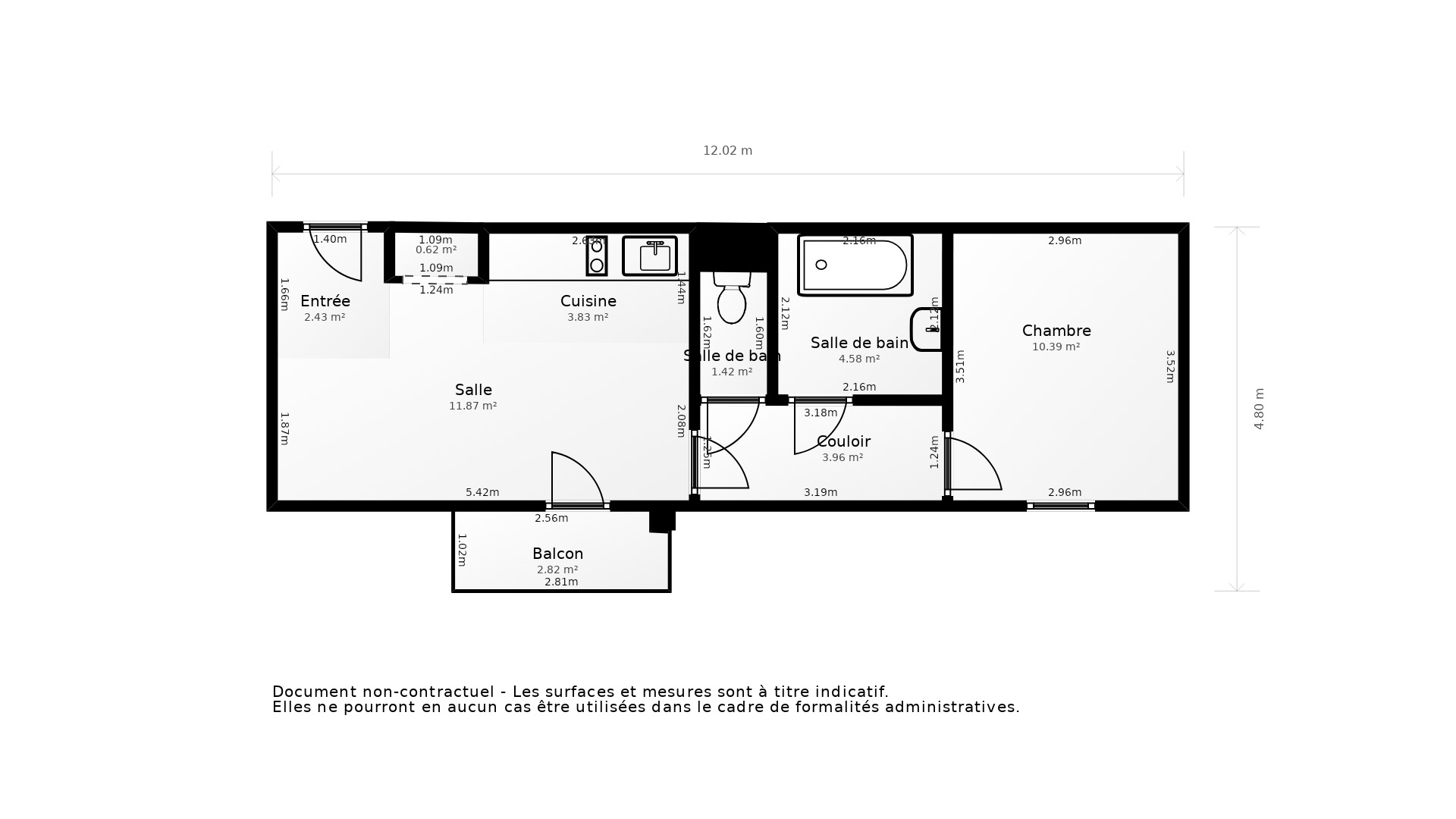 Vente Appartement LYON 07 - 2 pièces - 42 m² - (69007)