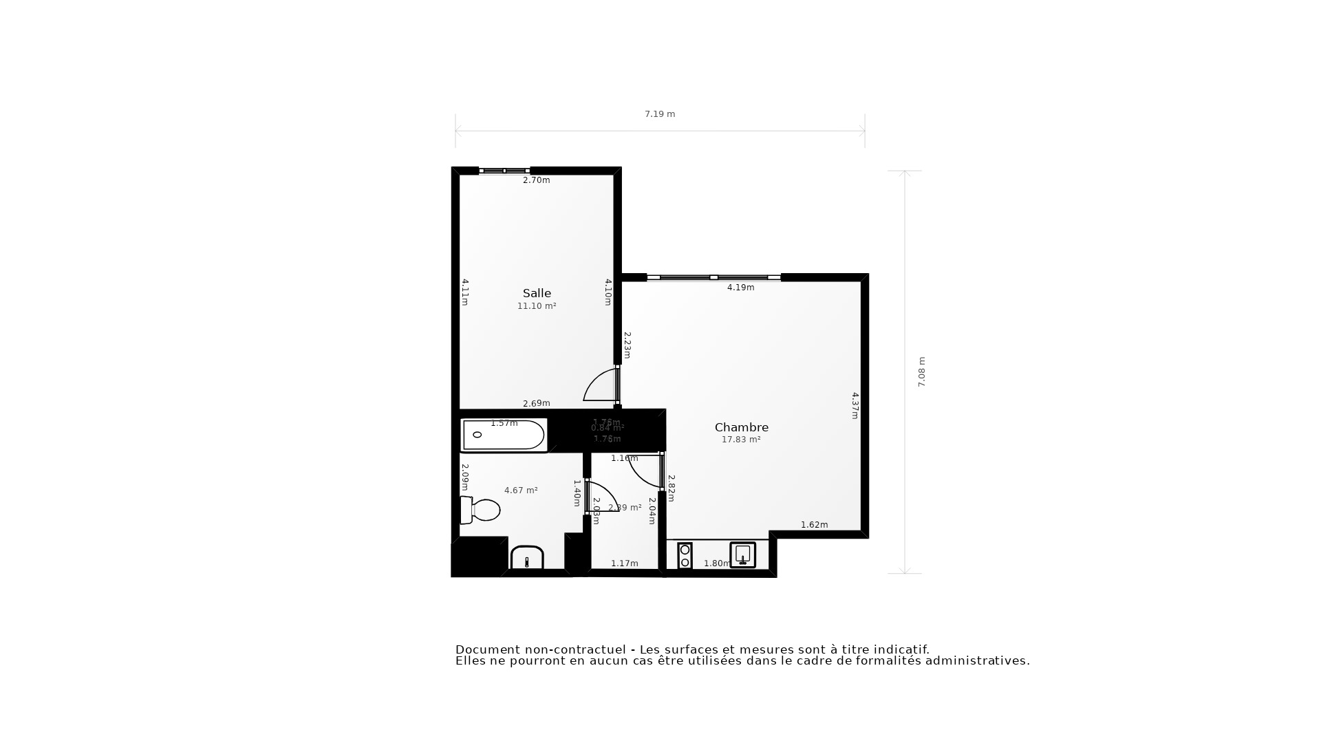 Vente Appartement LE HAILLAN - 2 pièces - 43 m² - (33185)