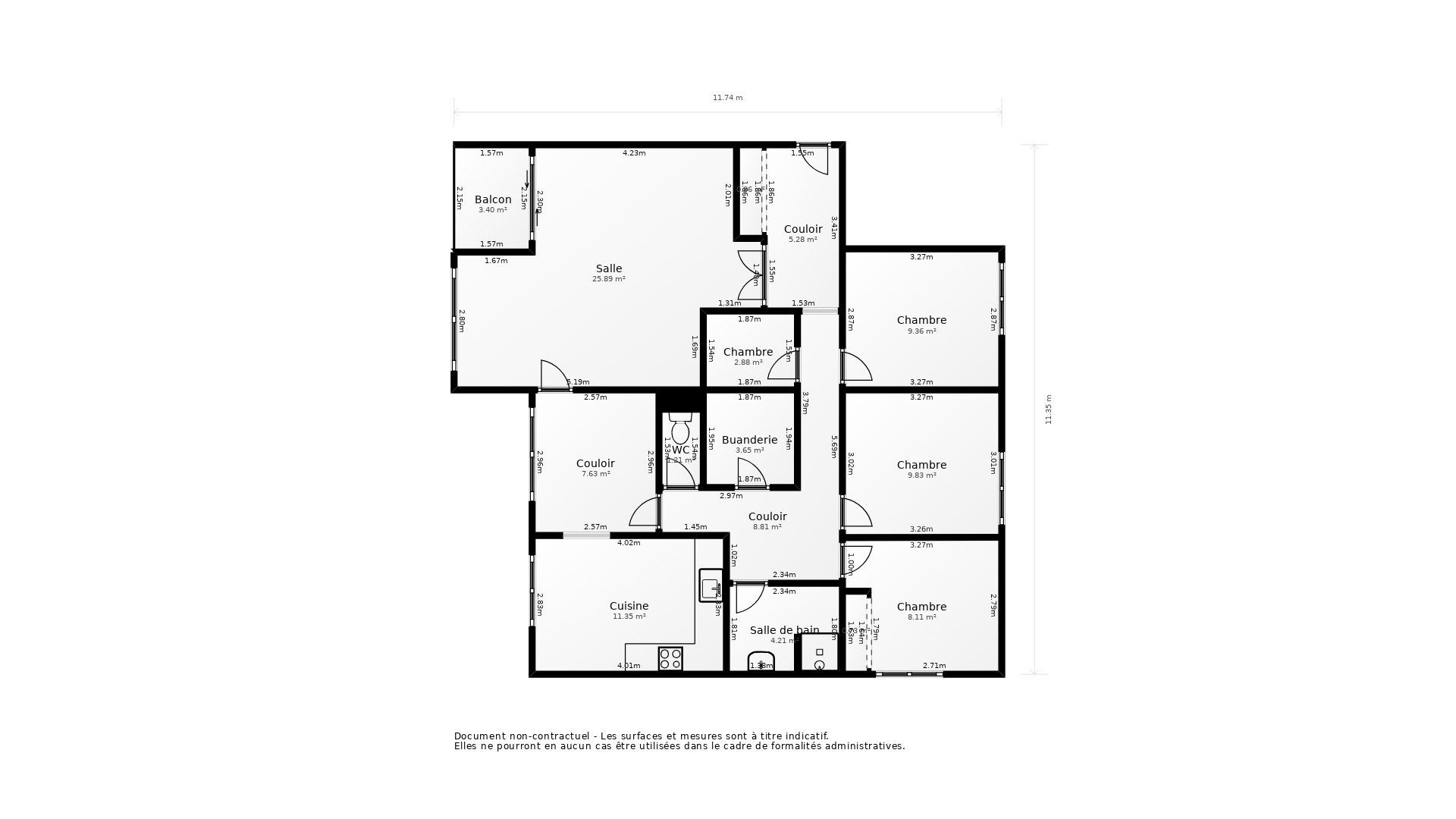 Vente Appartement ST PRIEST - 5 pièces - 99 m² - (69800)