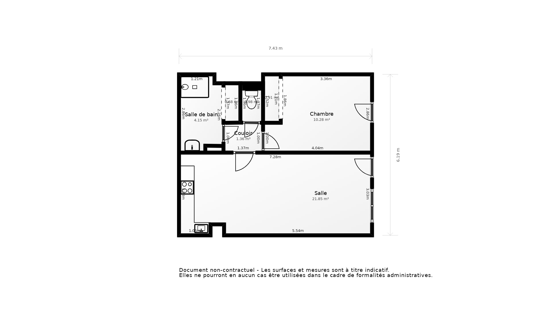 Vente Appartement ARCACHON - 2 pièces - 46 m² - (33120)
