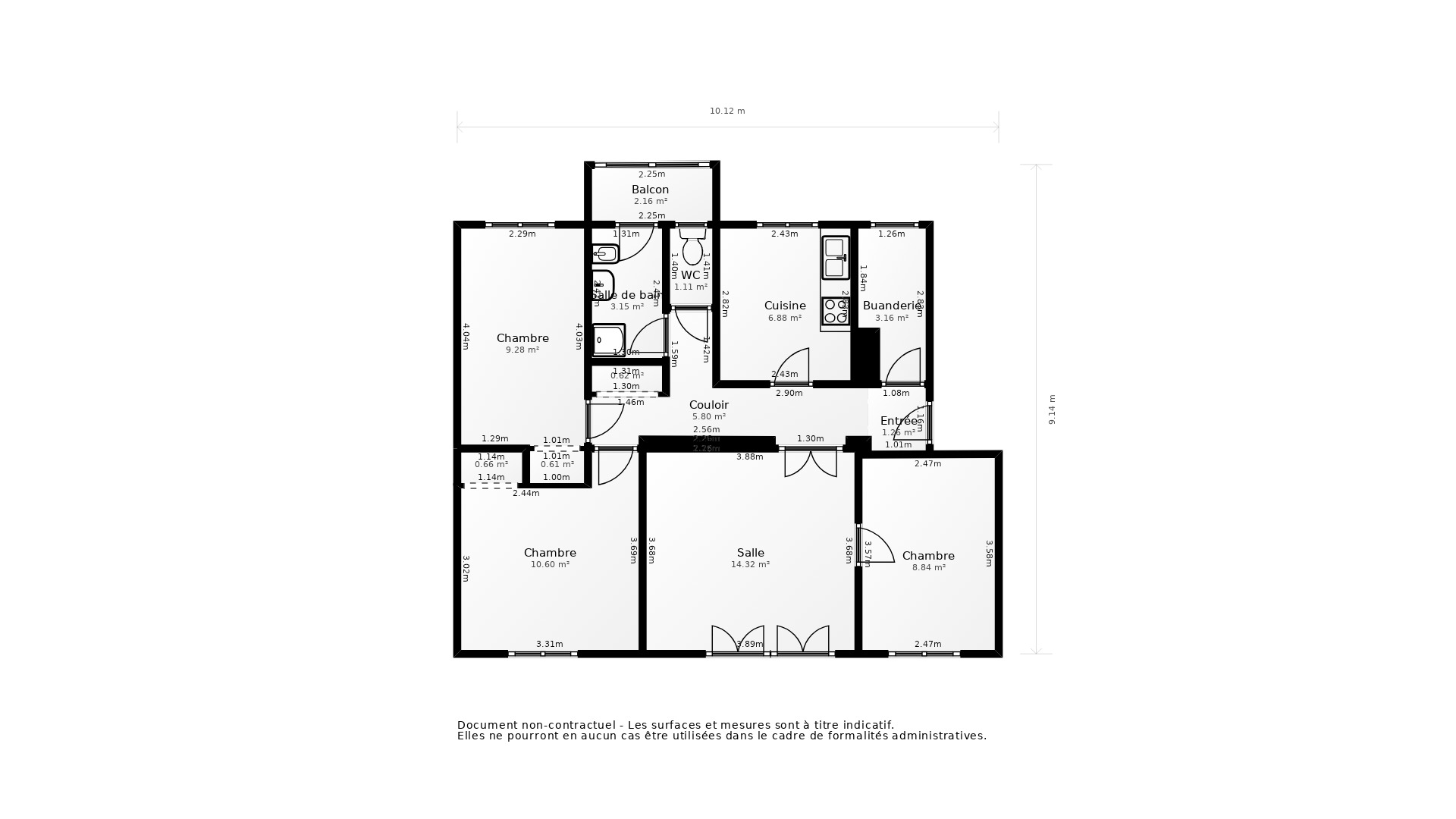 Vente Appartement BEGLES - 3 pièces - 74 m² - (33130)